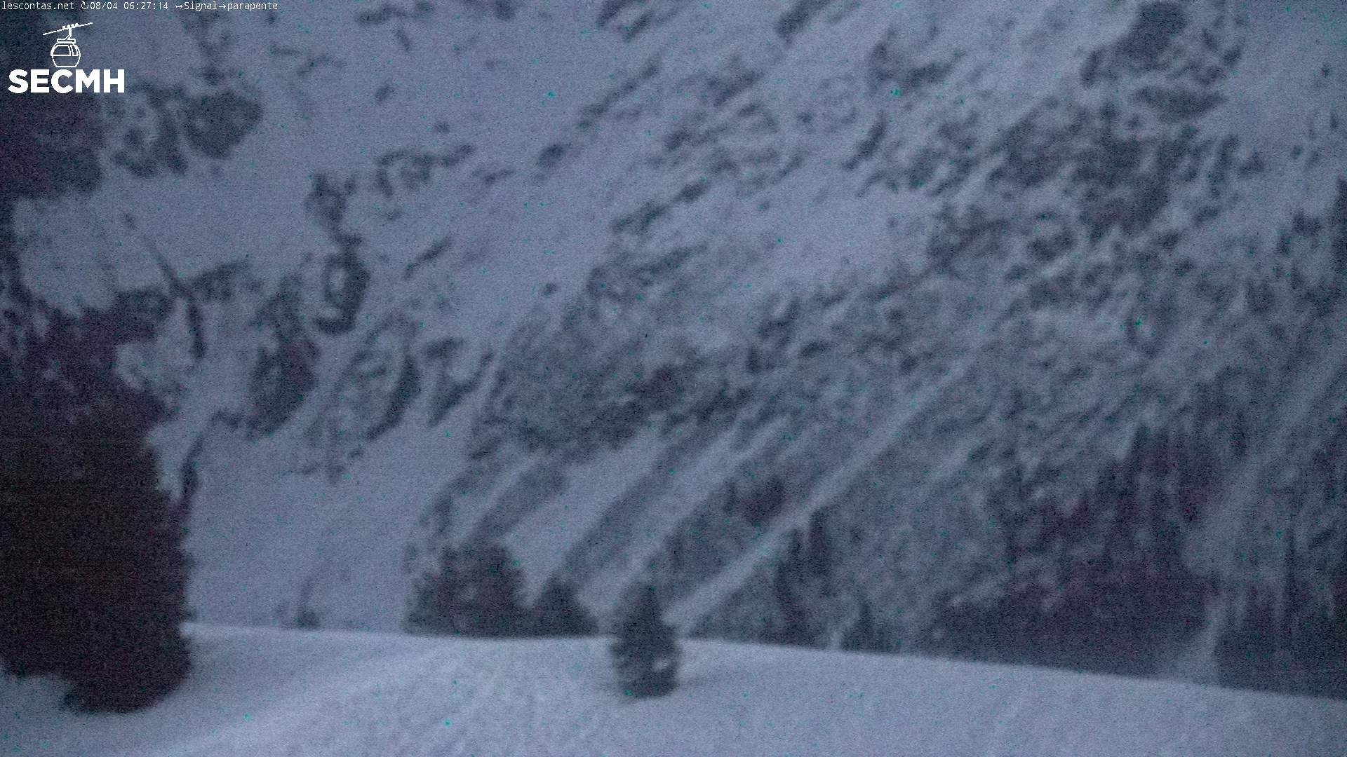 Archiv Foto Webcam Blick zum Paraglidingstartpunkt, Les Contamines