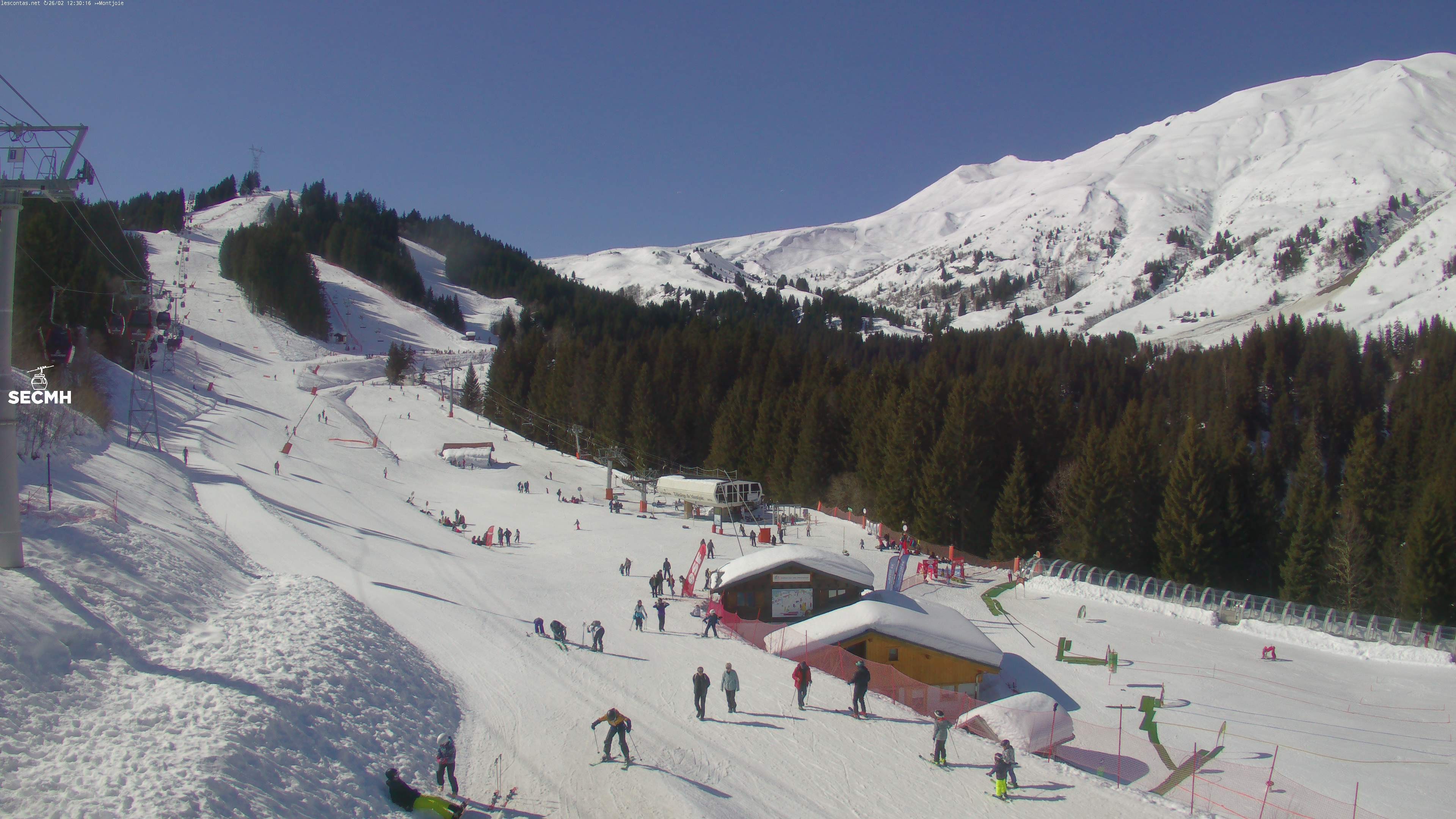 Archived image Webcam Les Contamines Montjoie: L'Etape