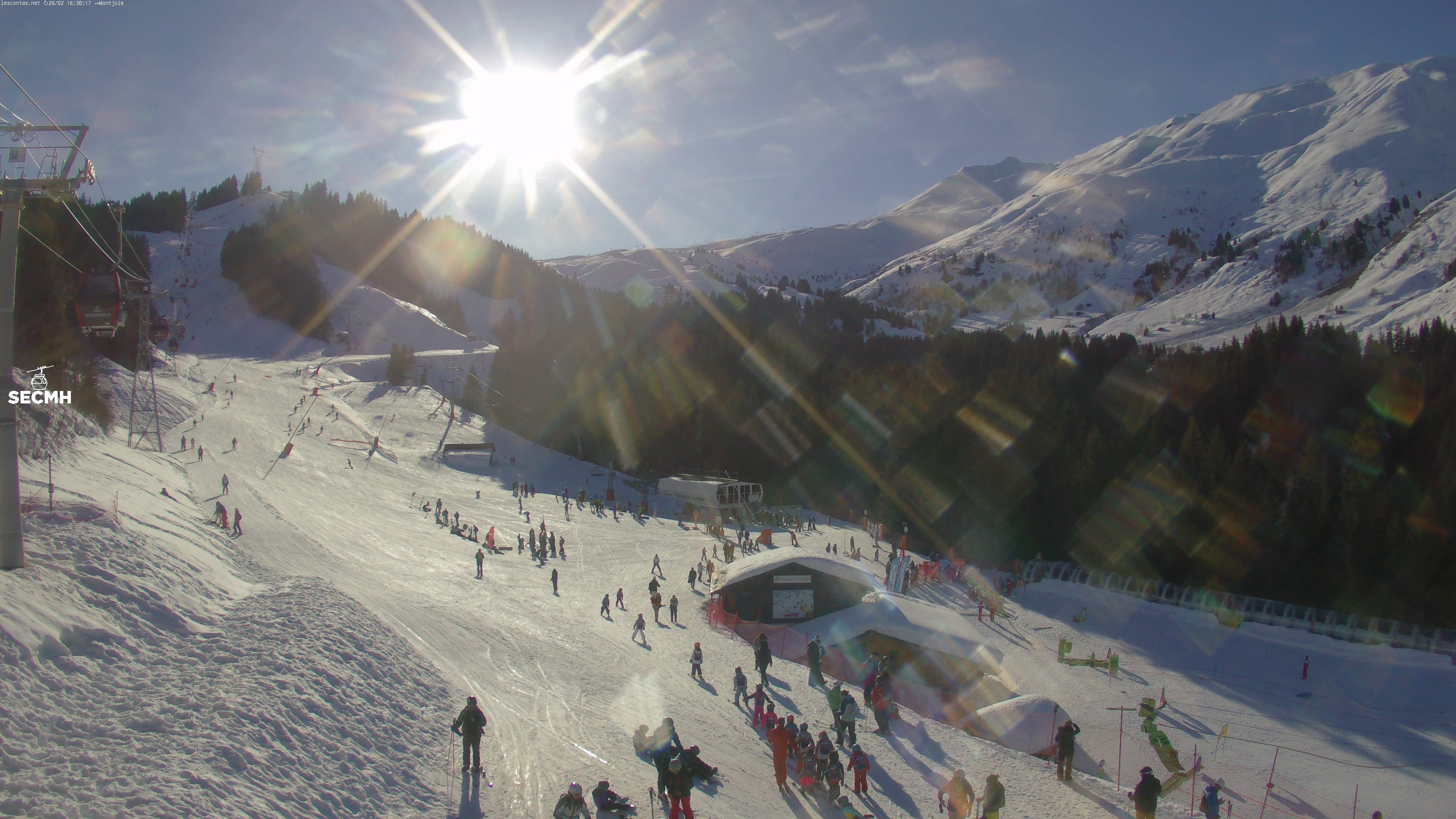 Archived image Webcam Les Contamines Montjoie: L'Etape