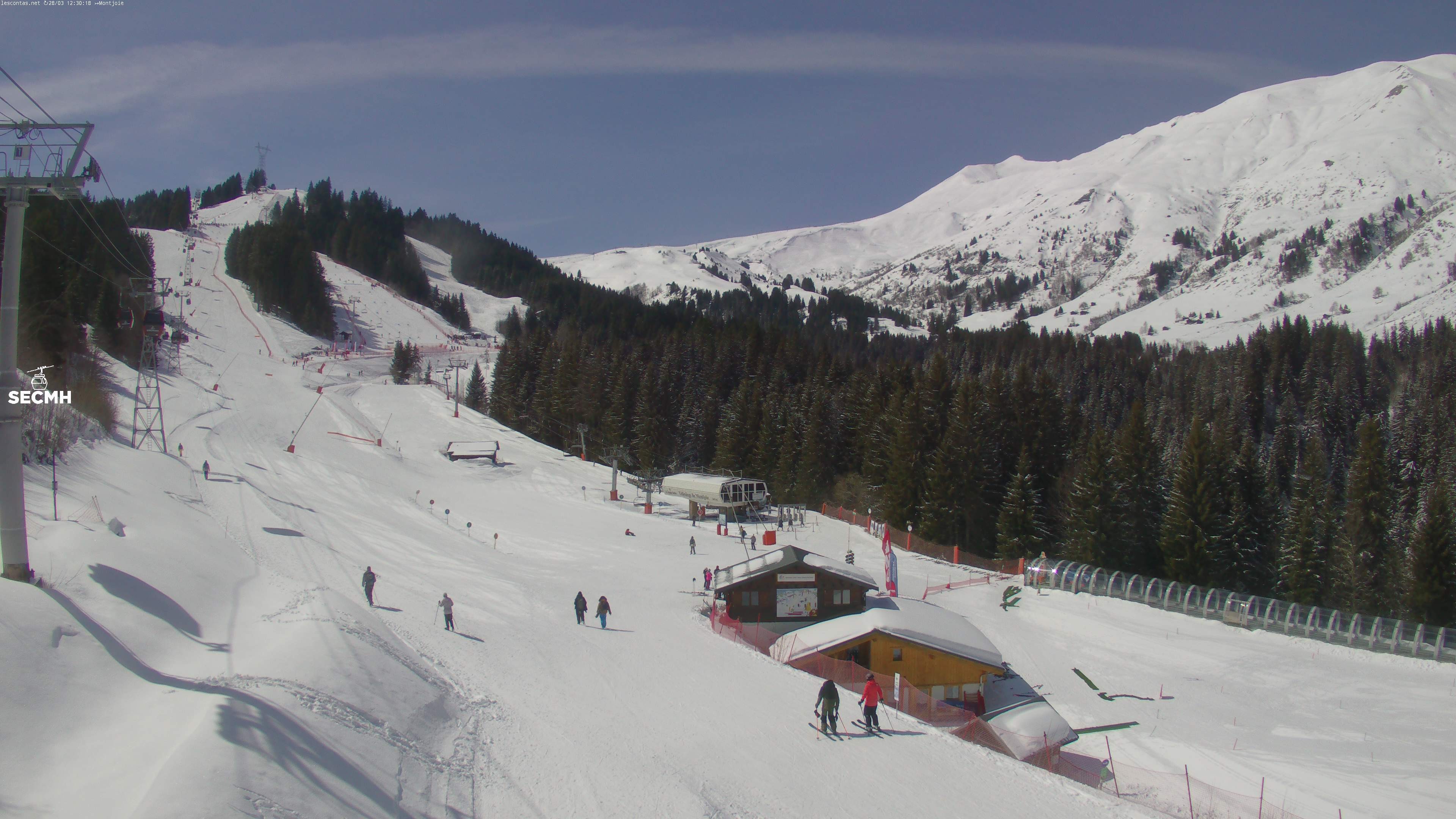 Archived image Webcam Les Contamines Montjoie: L'Etape