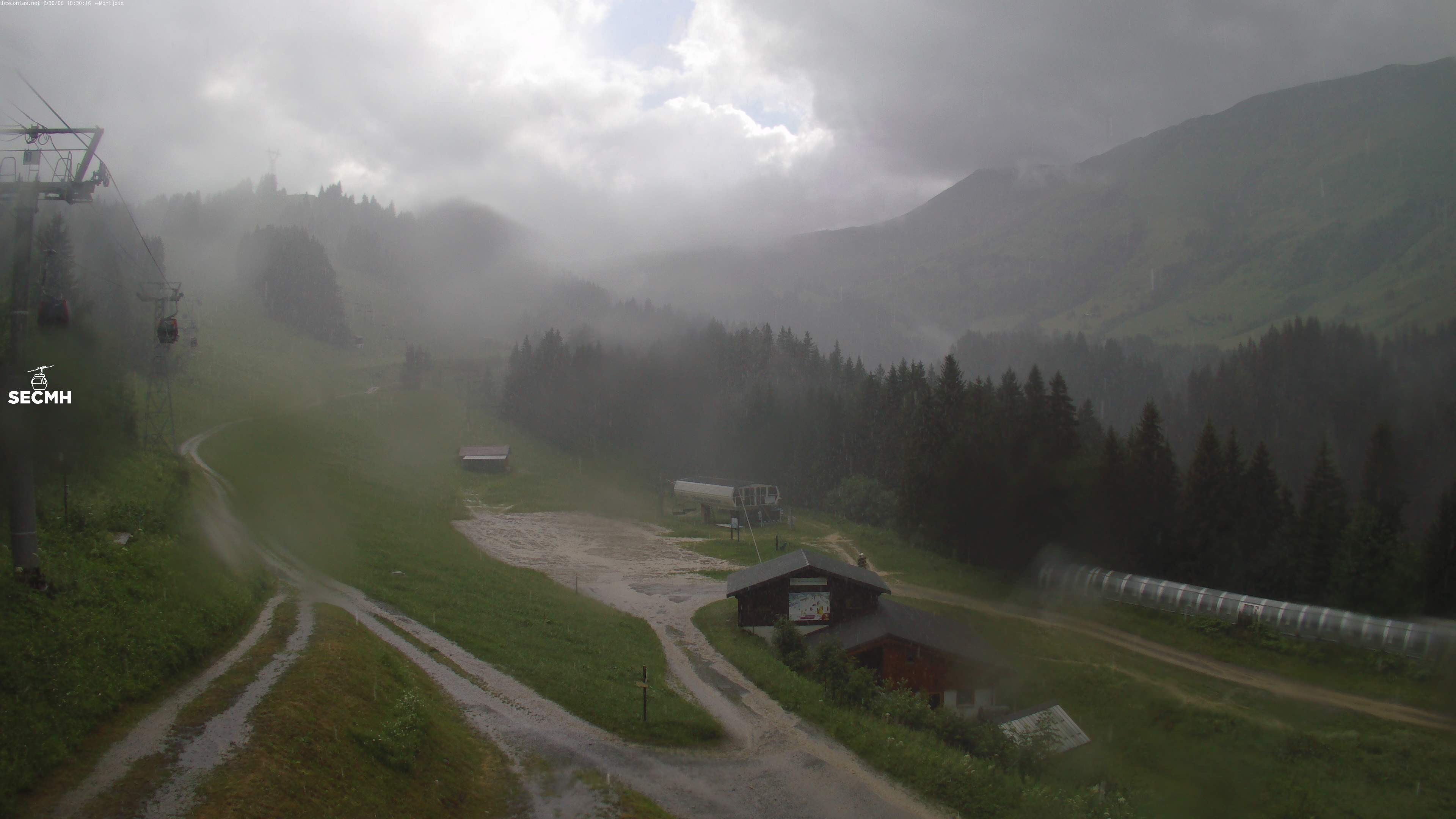 Archiv Foto Webcam Les Contamines, L'Etape
