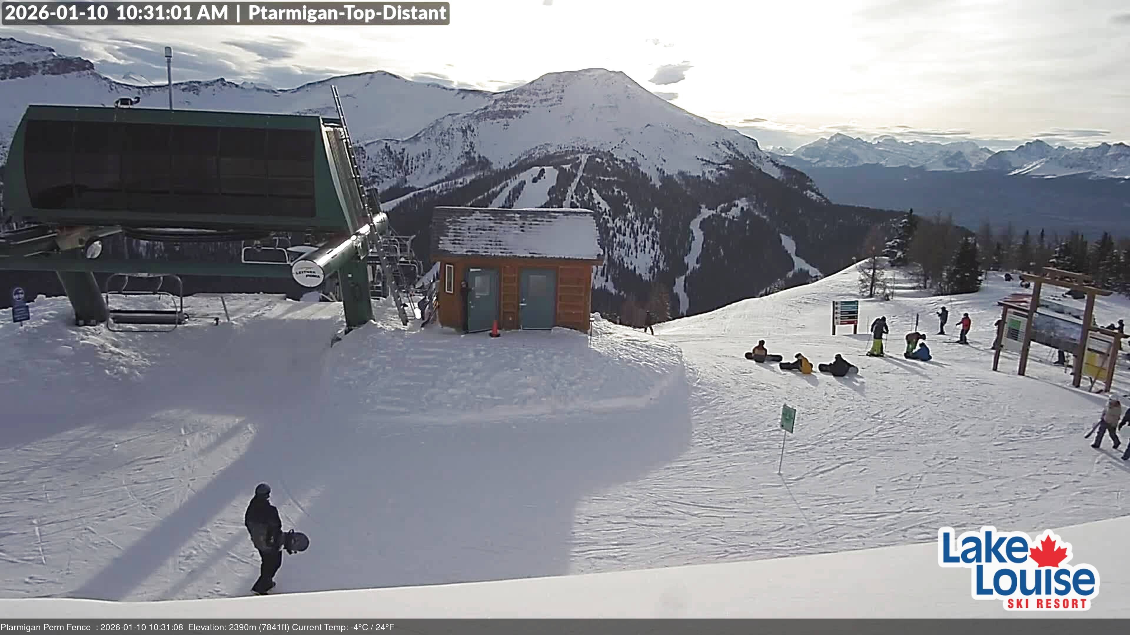 Archived image Webcam Outlook Chateau Lake Louise
