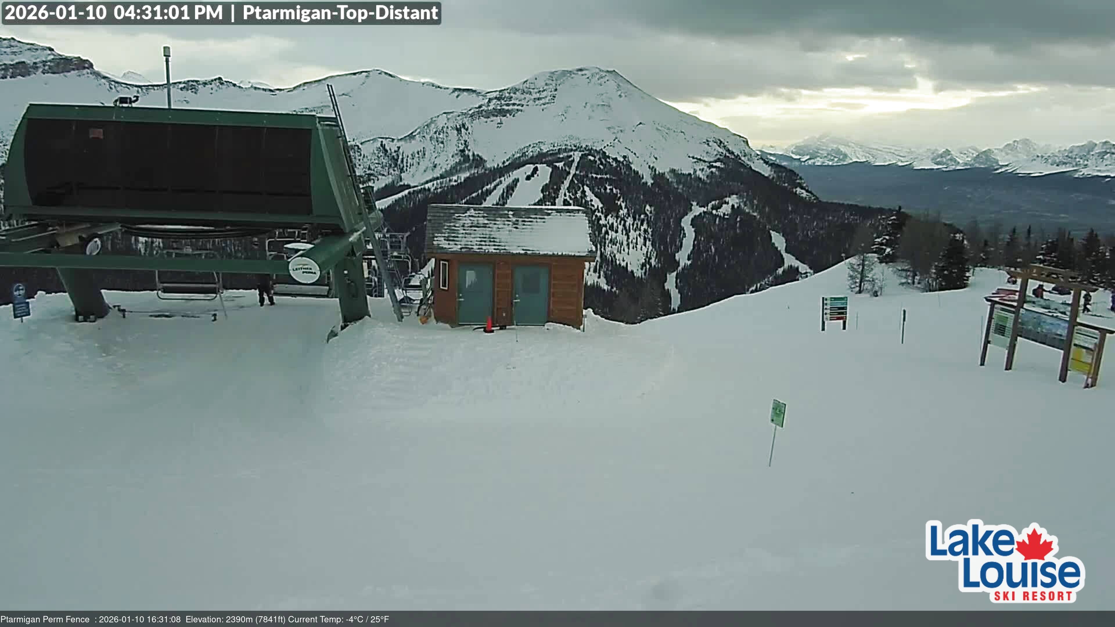 Archived image Webcam Outlook Chateau Lake Louise