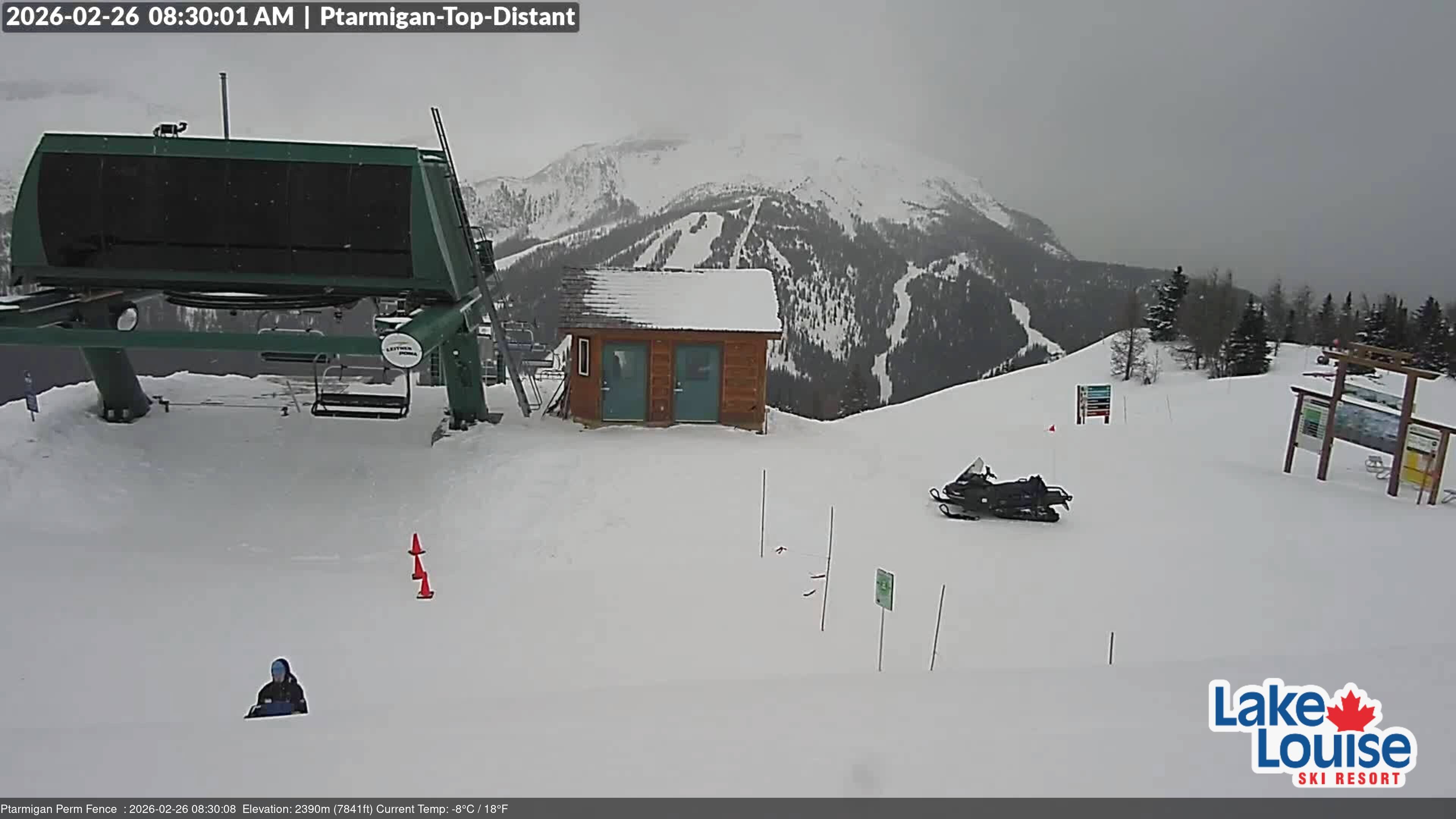 Archived image Webcam Outlook Chateau Lake Louise