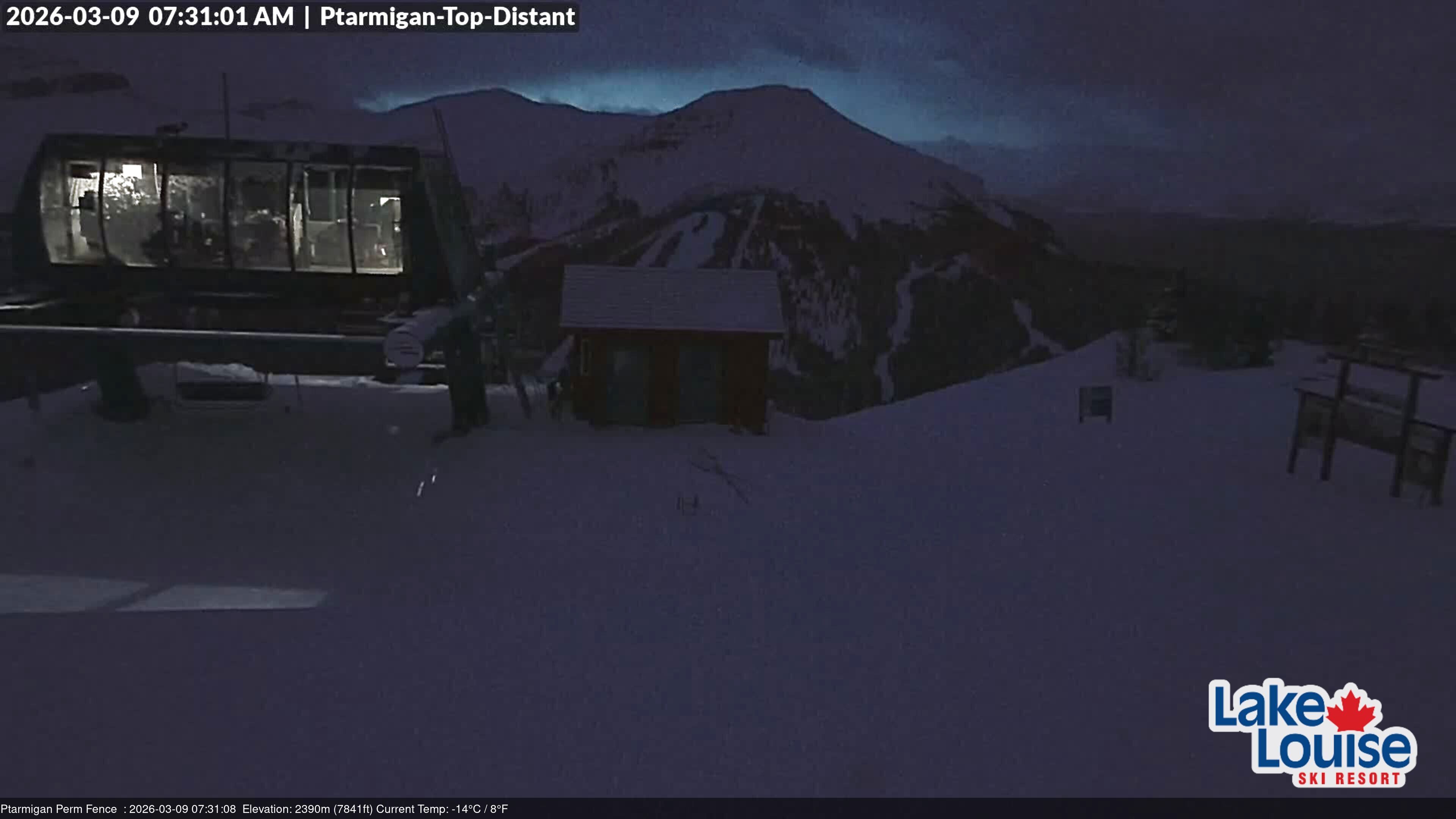 Archived image Webcam Outlook Chateau Lake Louise