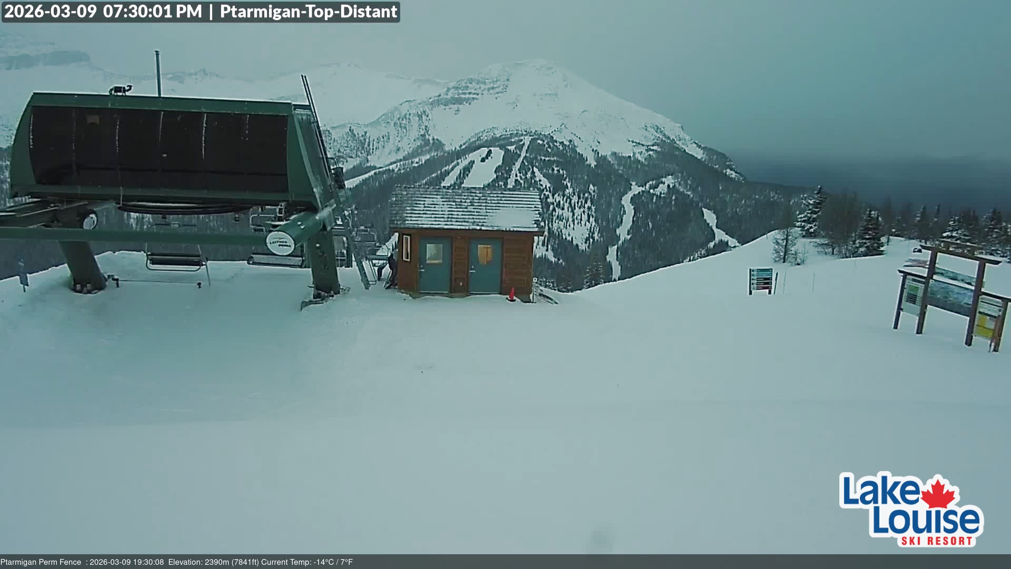 Archived image Webcam Outlook Chateau Lake Louise