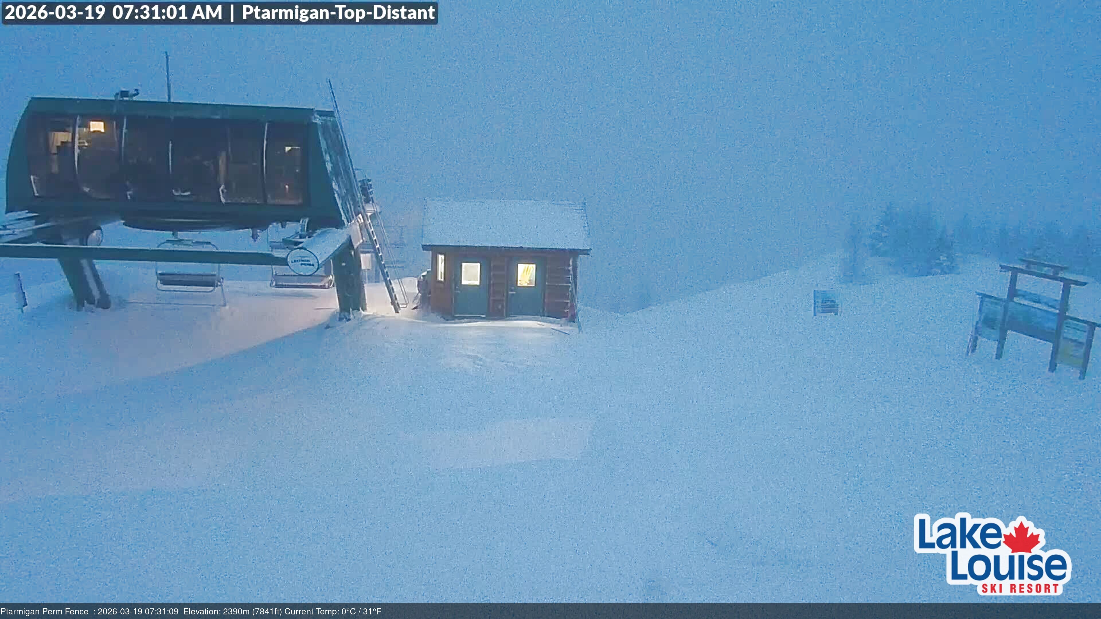 Archived image Webcam Outlook Chateau Lake Louise