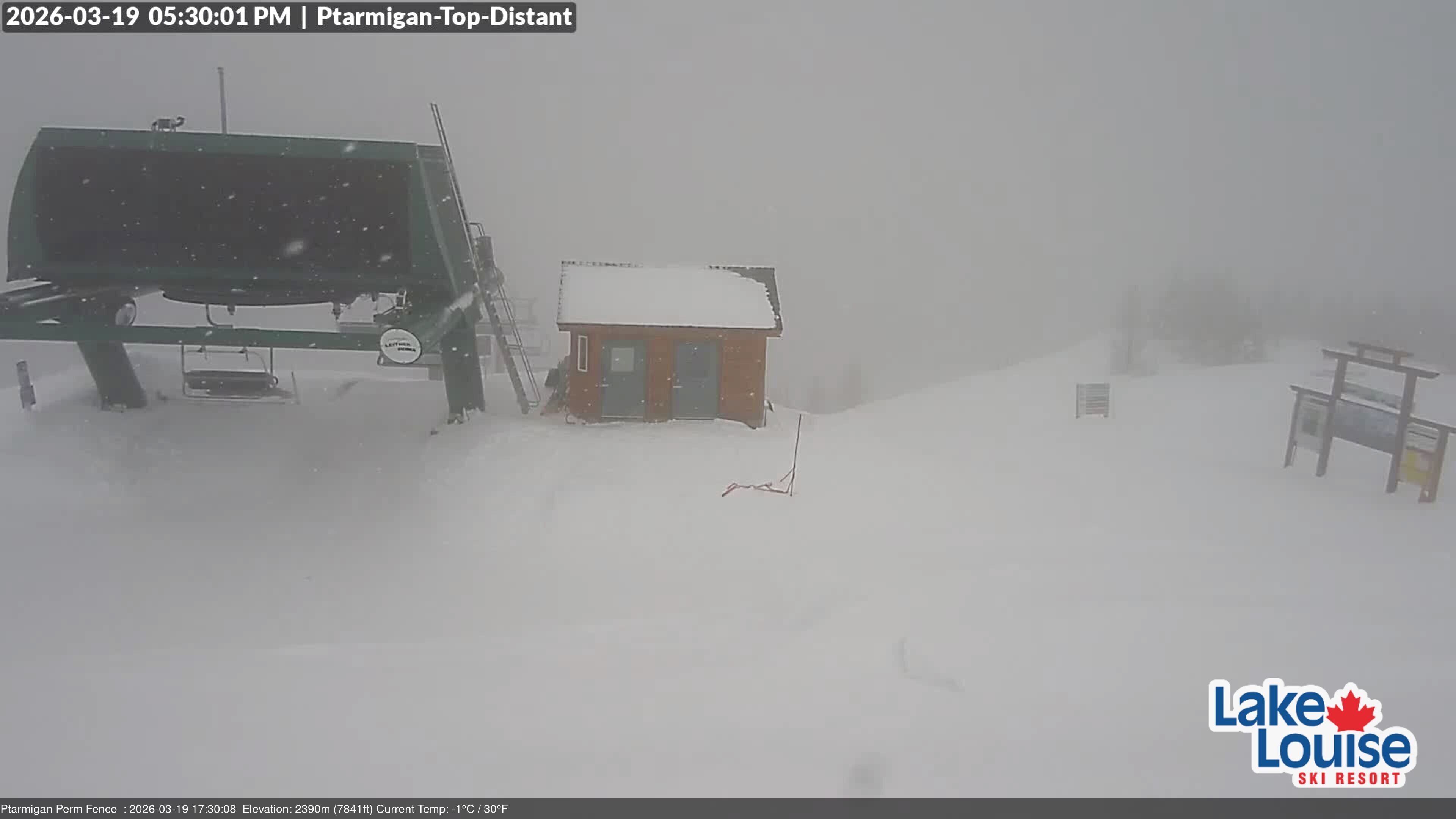 Archived image Webcam Outlook Chateau Lake Louise