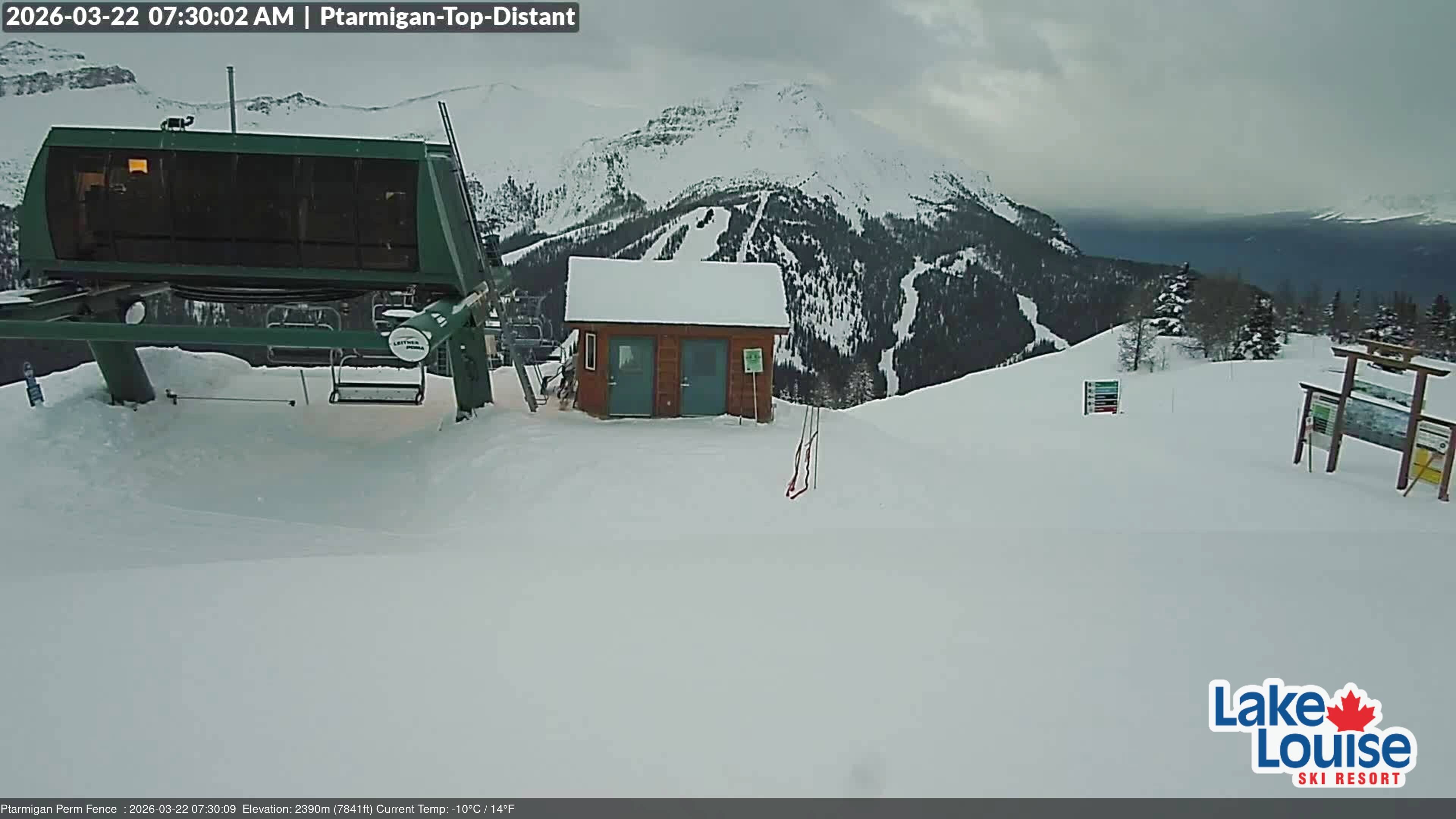 Archived image Webcam Outlook Chateau Lake Louise