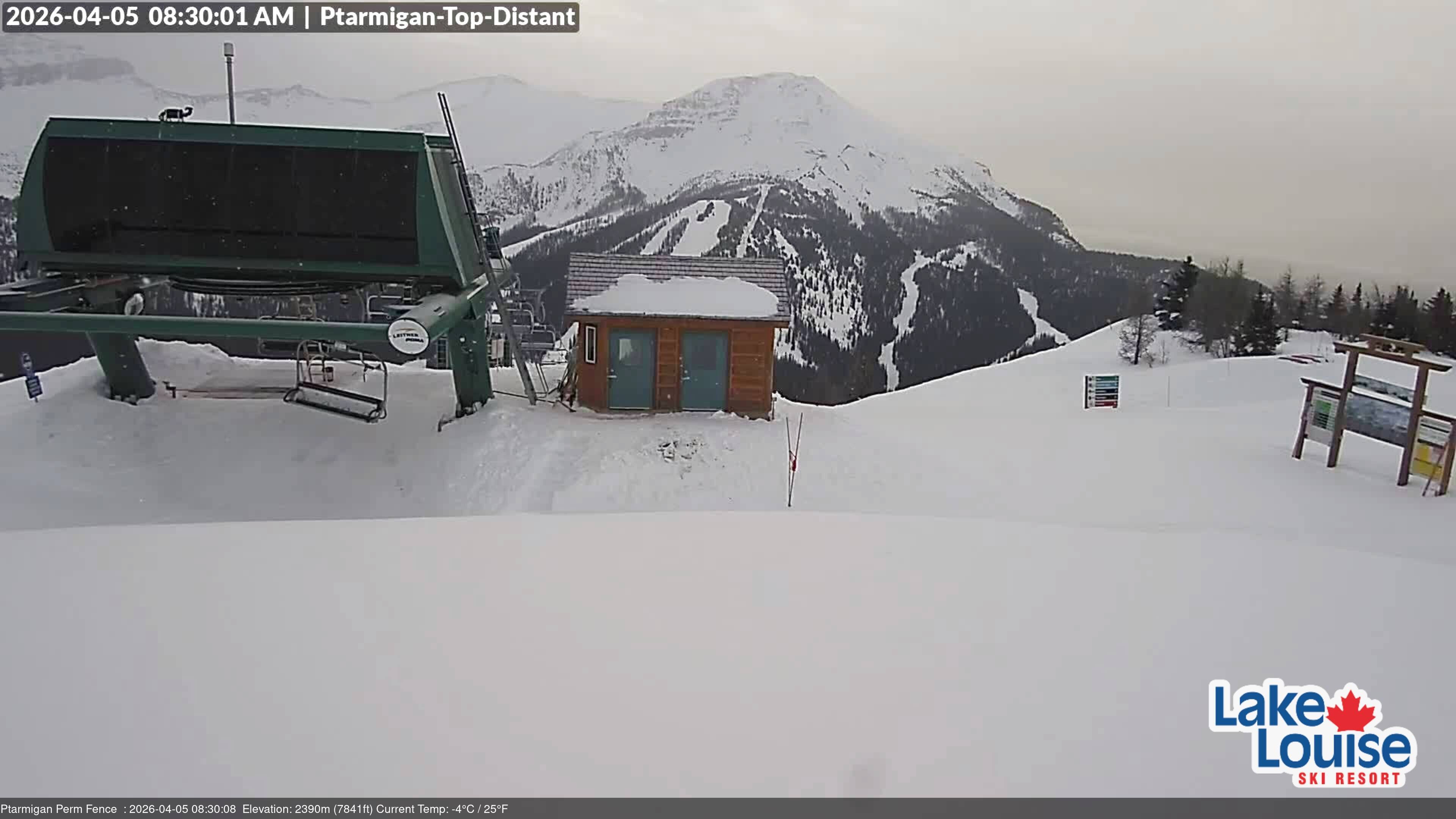 Archiv Foto Webcam Ausblick Chateau Lake Louise