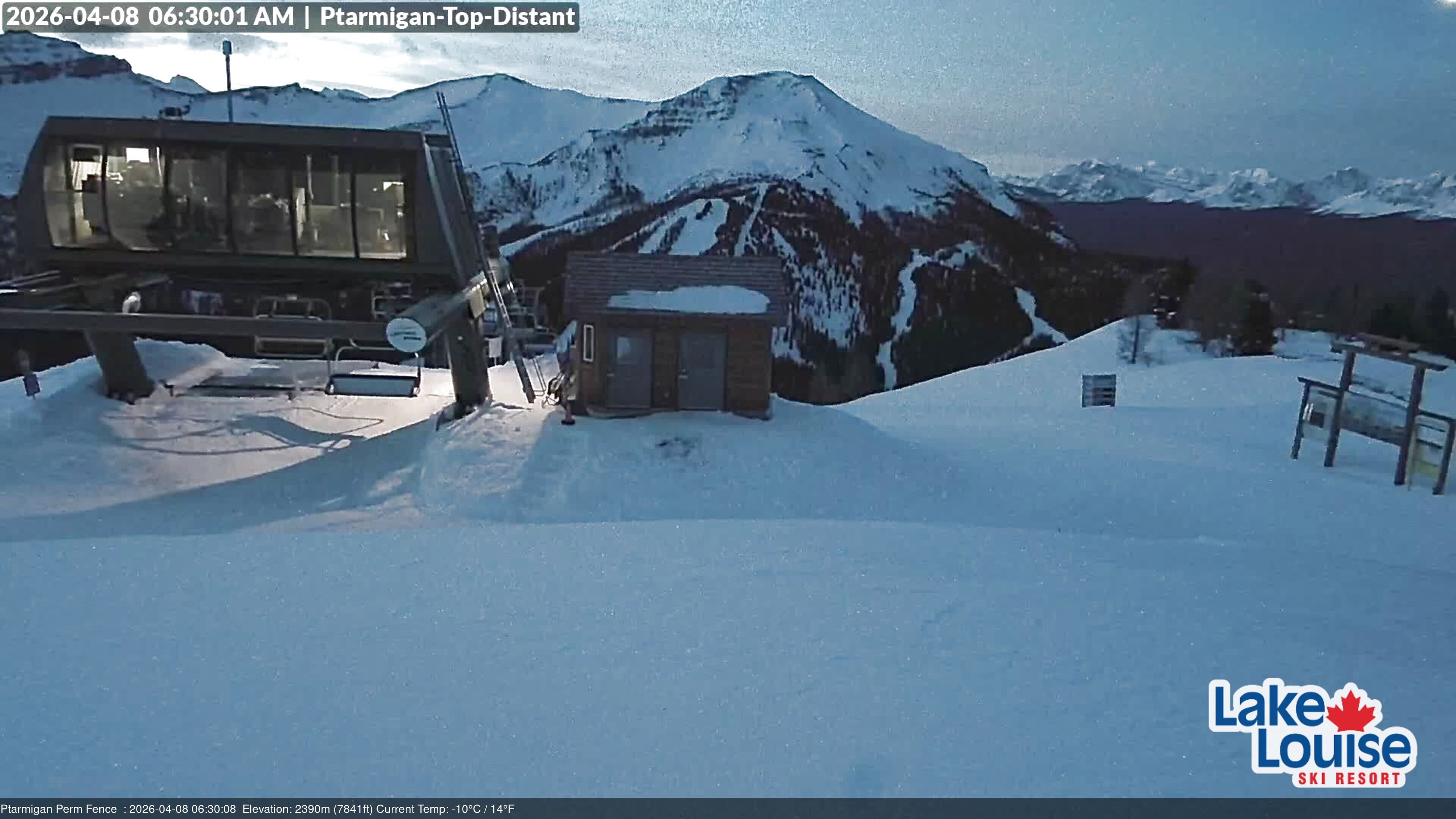 Archived image Webcam Outlook Chateau Lake Louise