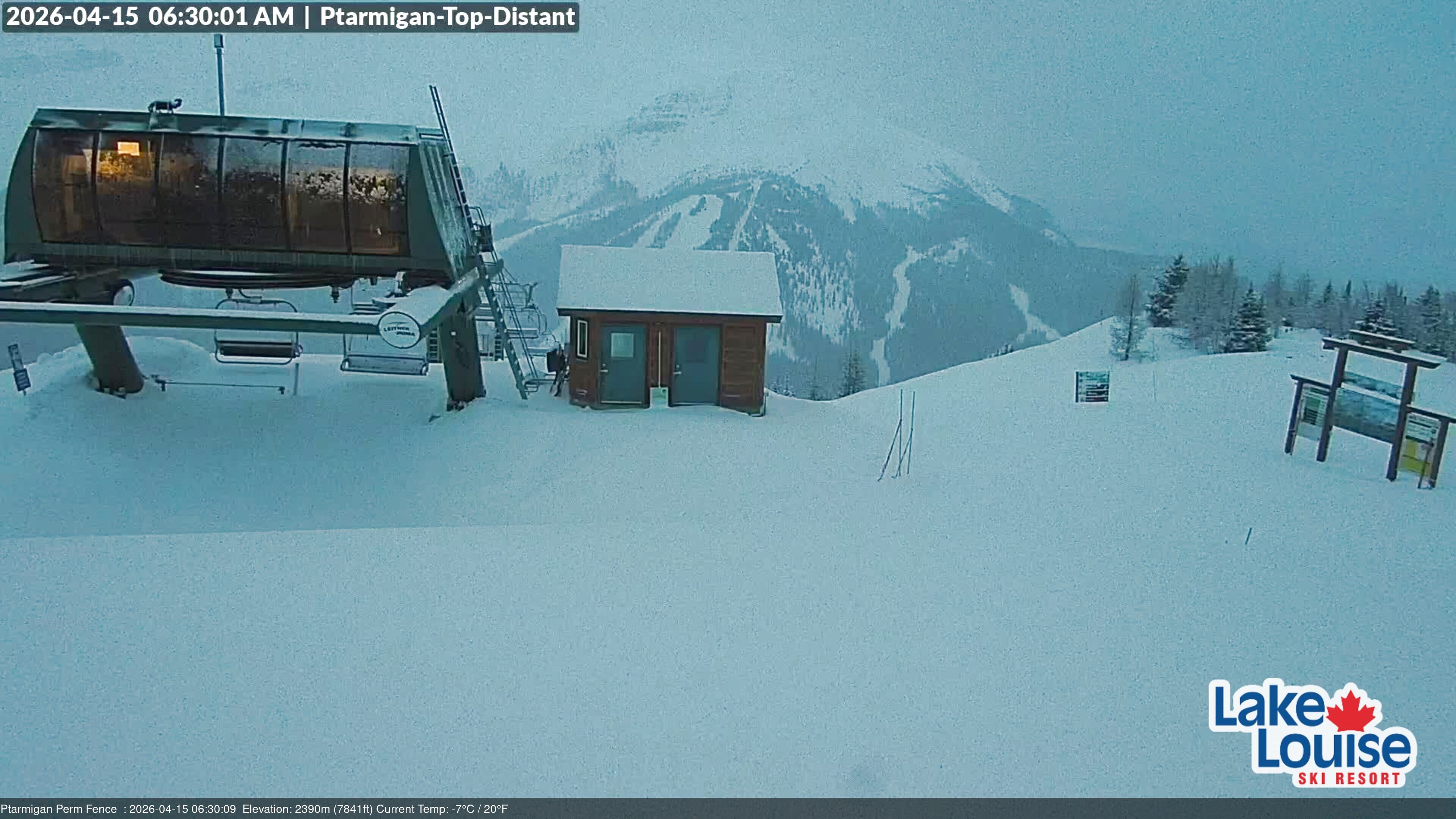 Archived image Webcam Outlook Chateau Lake Louise