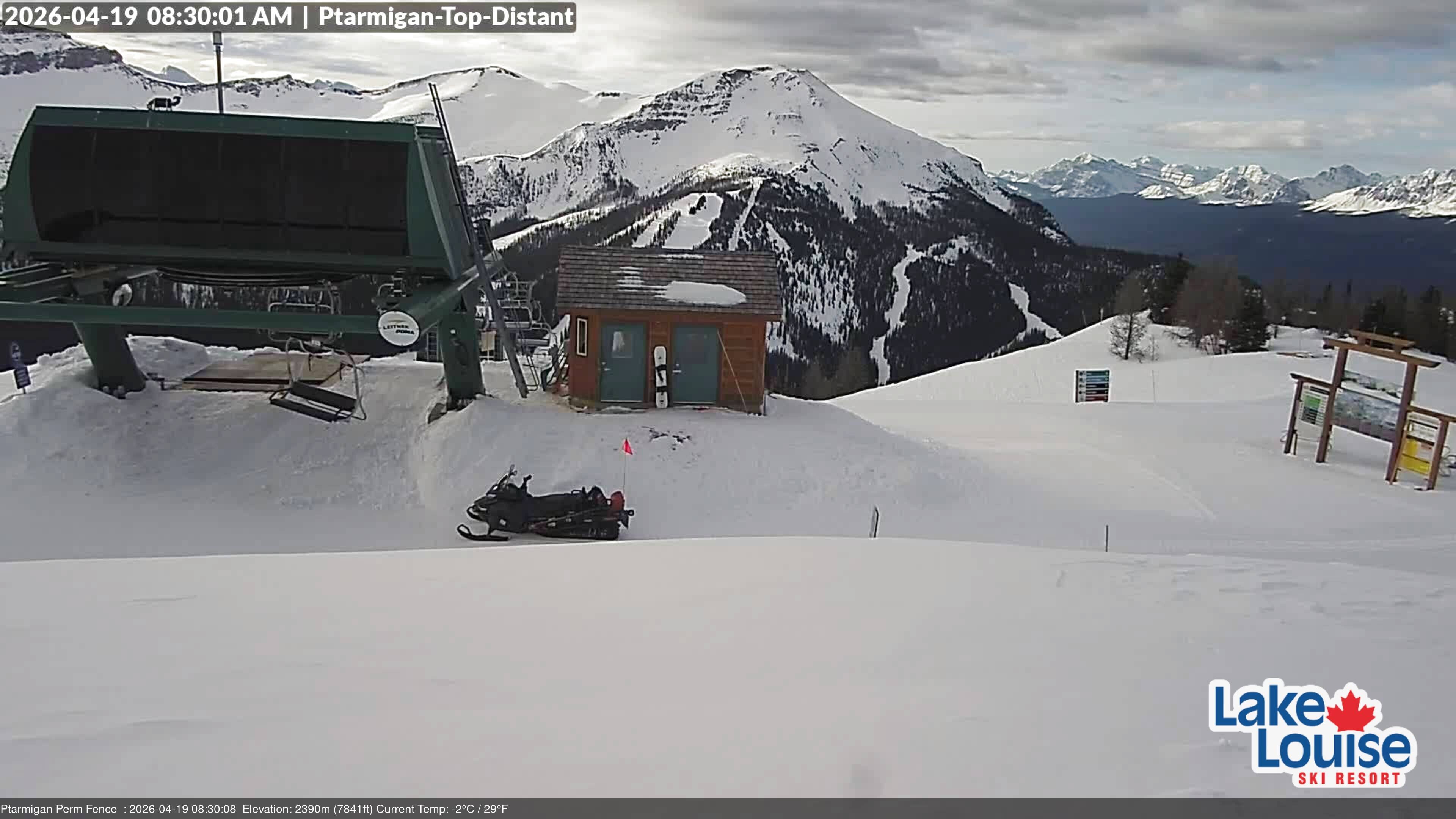 Archived image Webcam Outlook Chateau Lake Louise