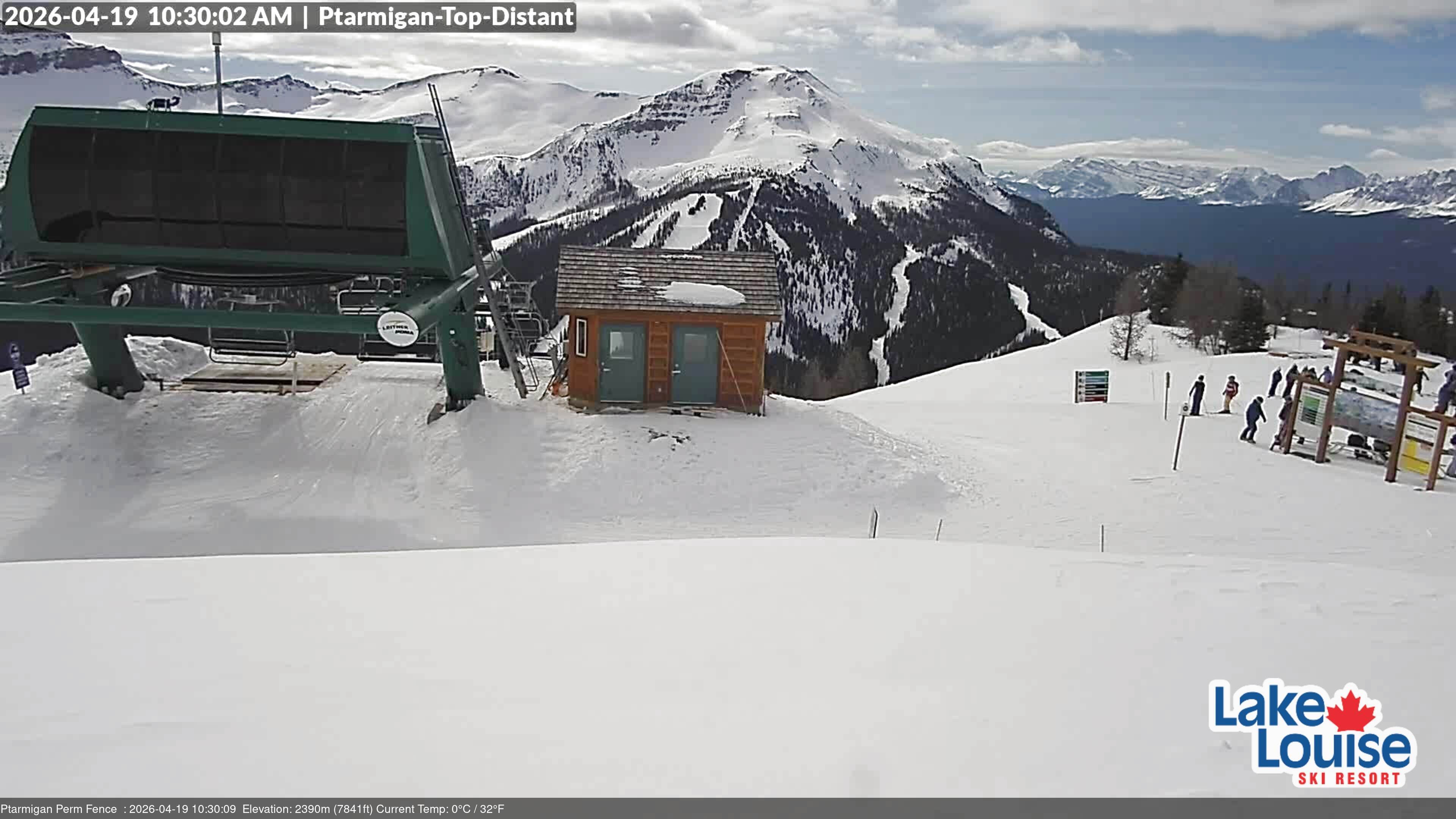 Archived image Webcam Outlook Chateau Lake Louise
