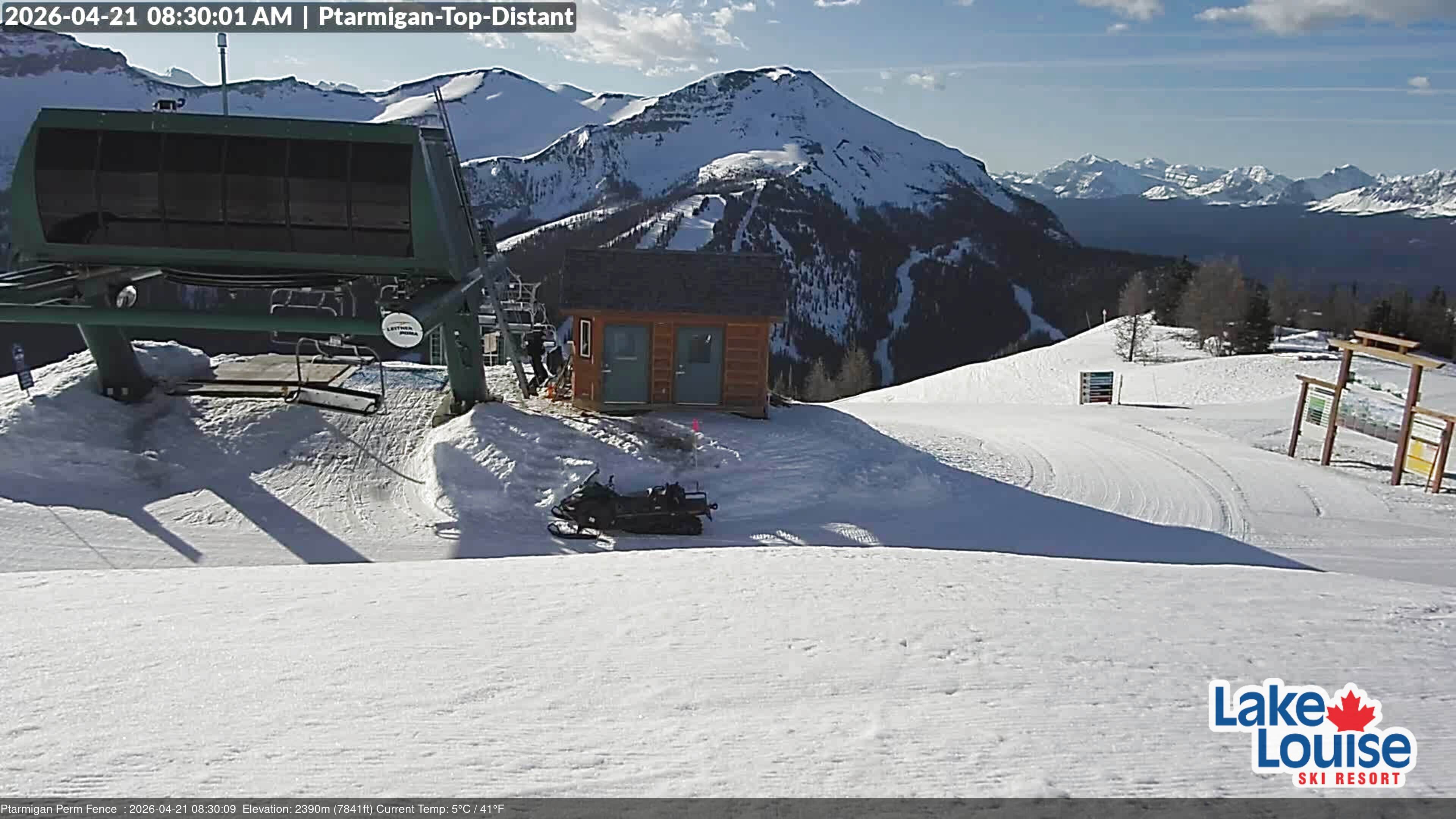 Archived image Webcam Outlook Chateau Lake Louise
