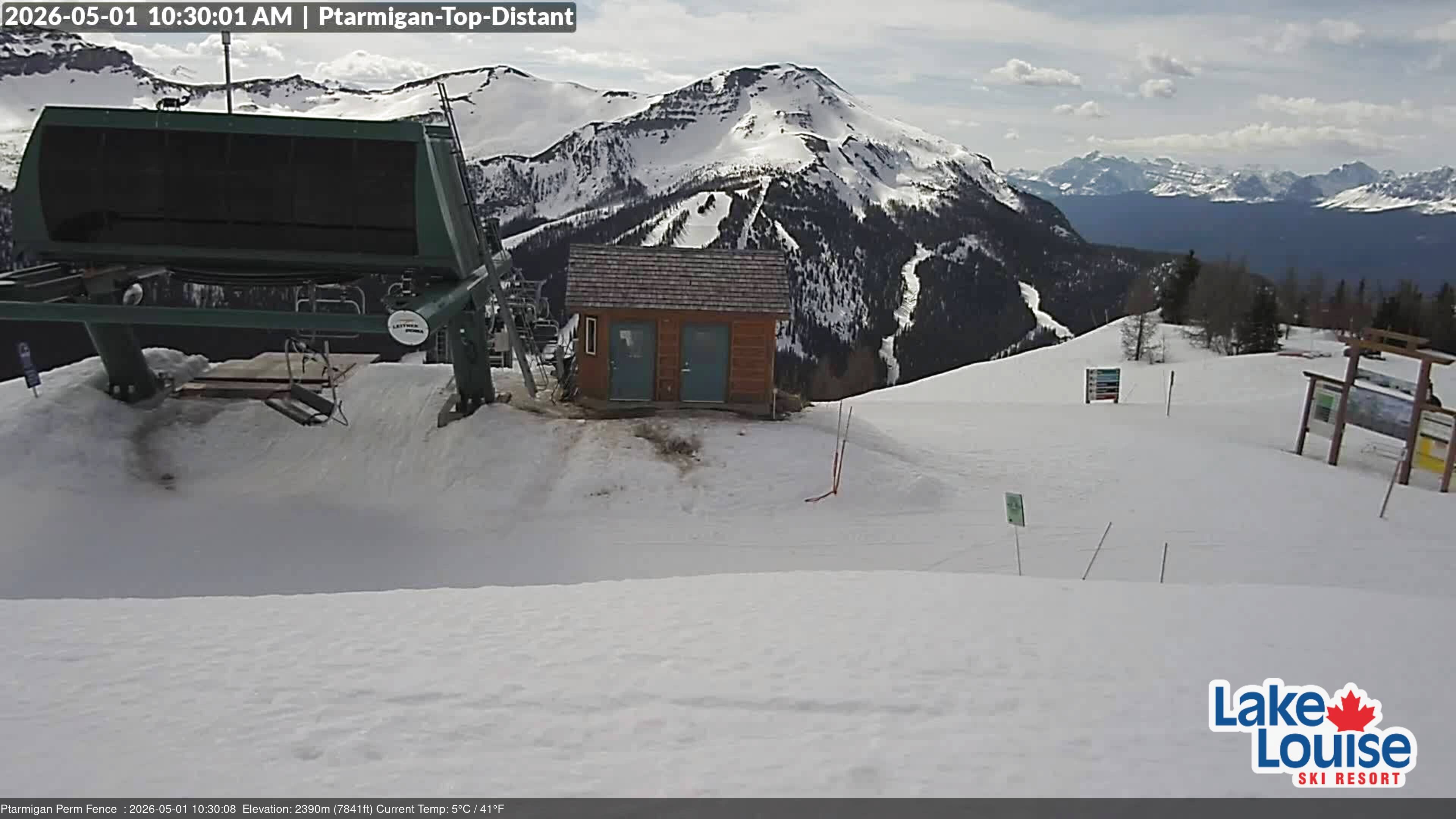 Archived image Webcam Outlook Chateau Lake Louise