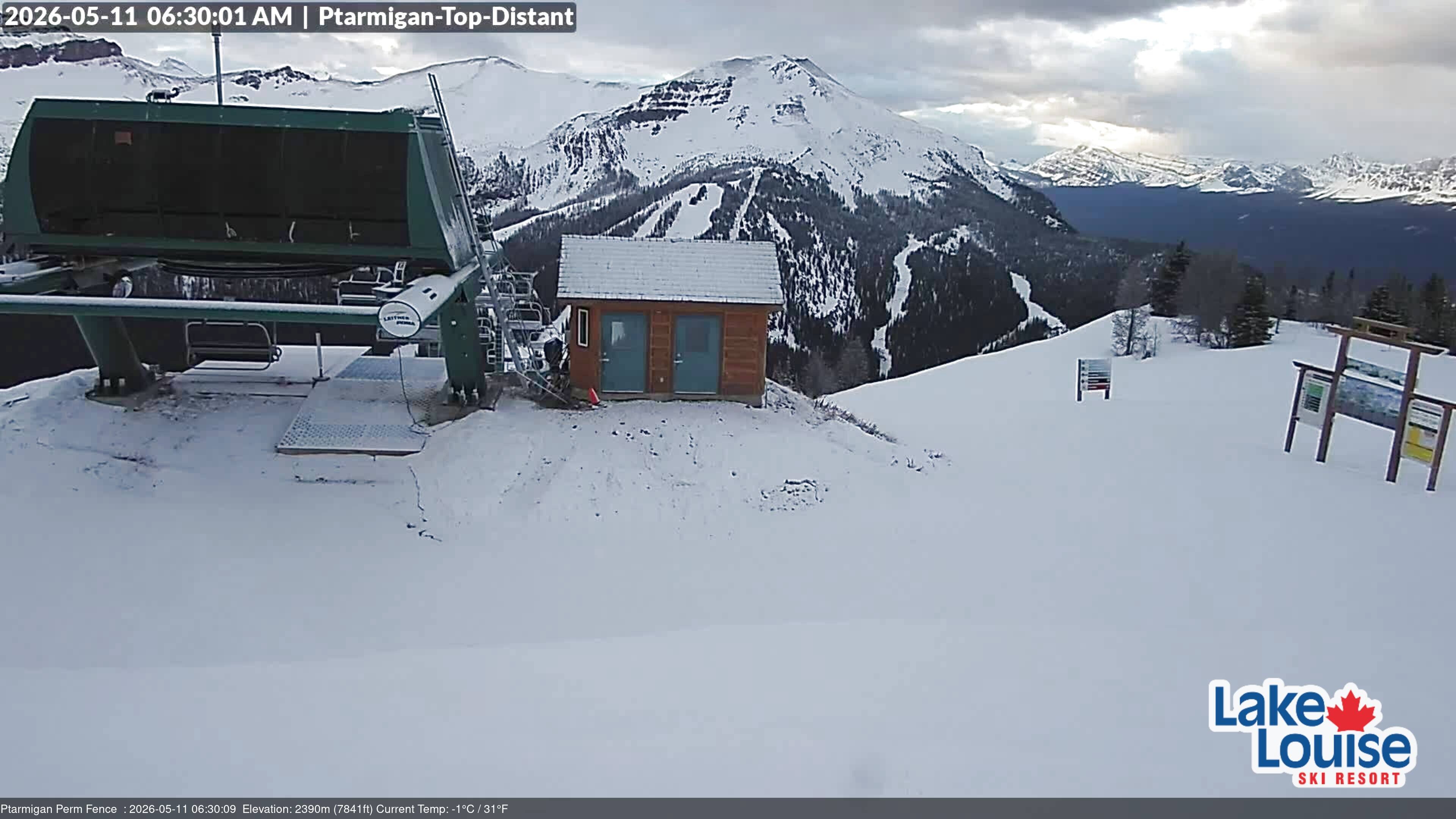 Archiv Foto Webcam Ausblick Chateau Lake Louise