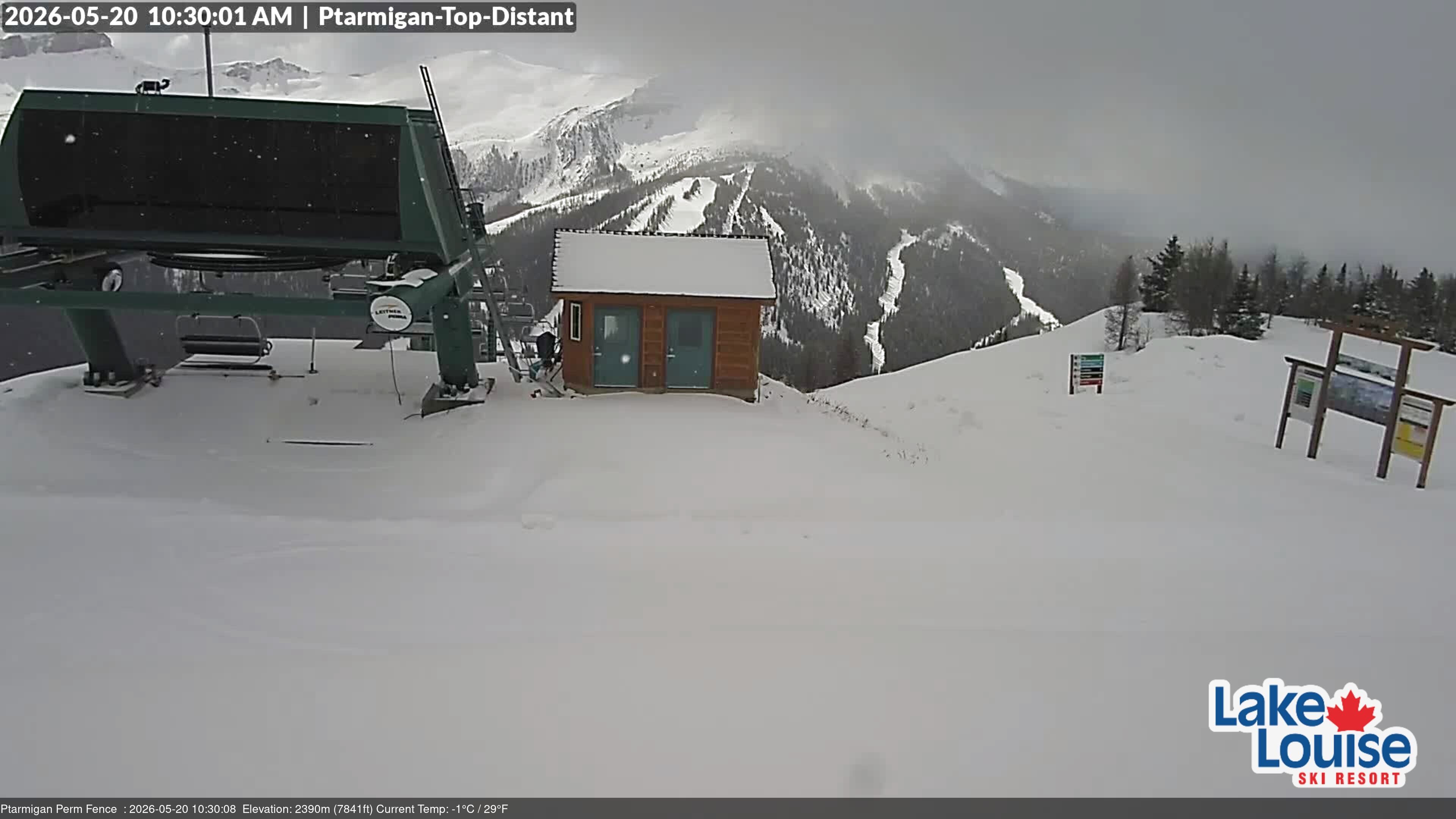 Archived image Webcam Outlook Chateau Lake Louise