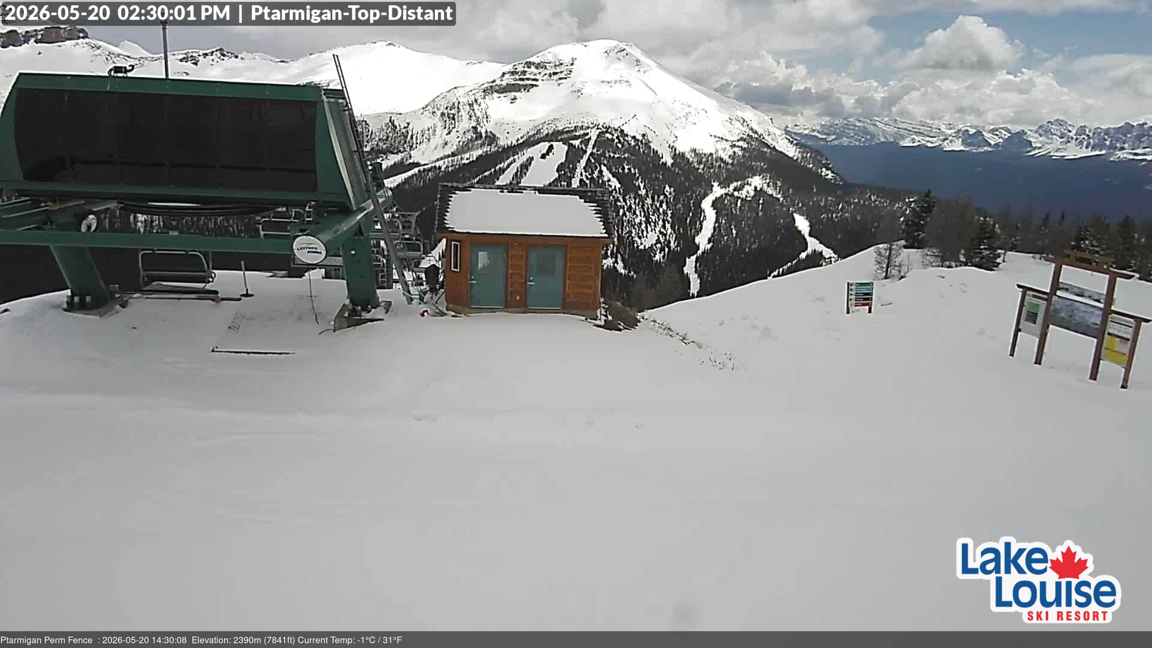 Archived image Webcam Outlook Chateau Lake Louise