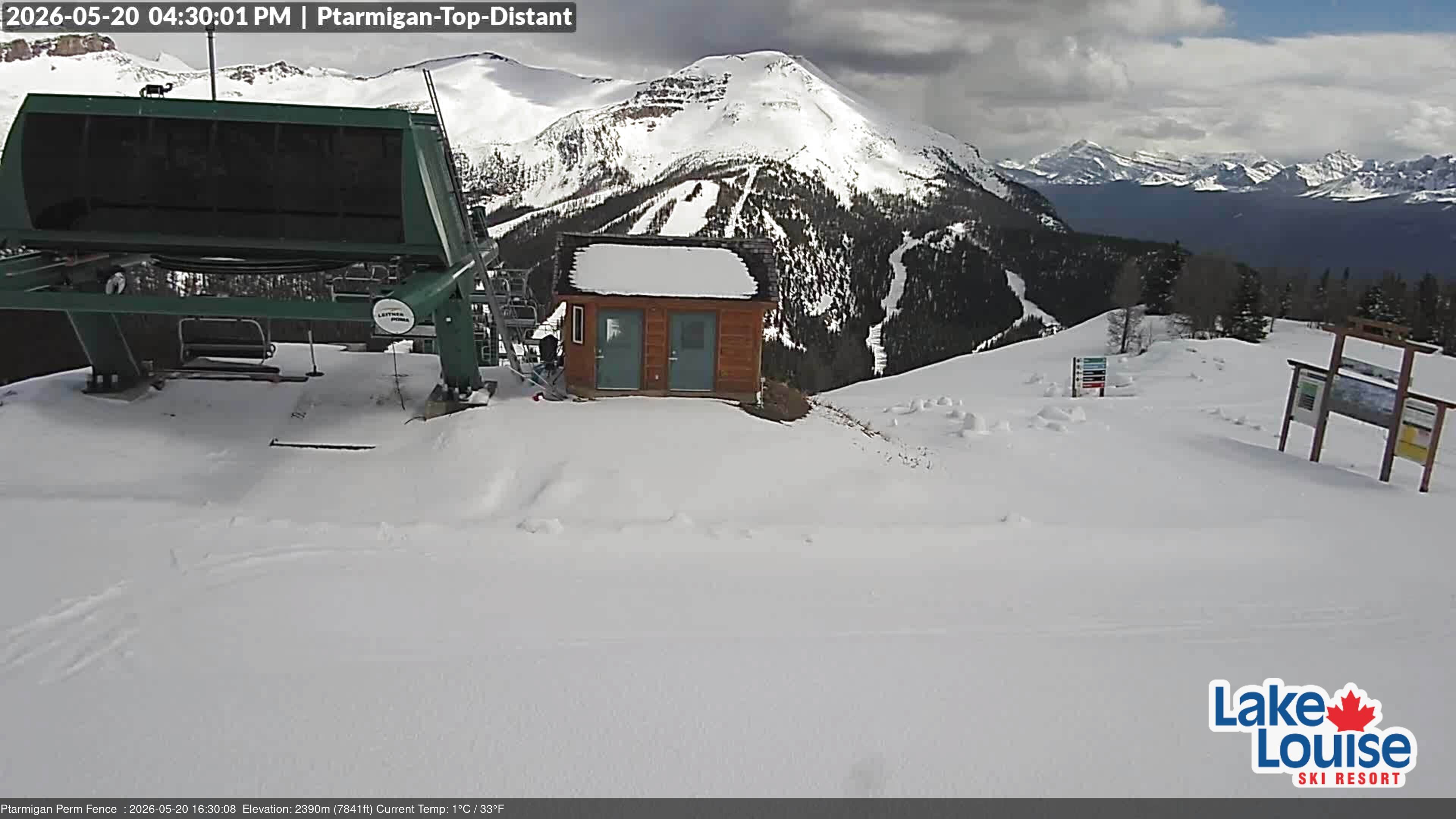 Archived image Webcam Outlook Chateau Lake Louise