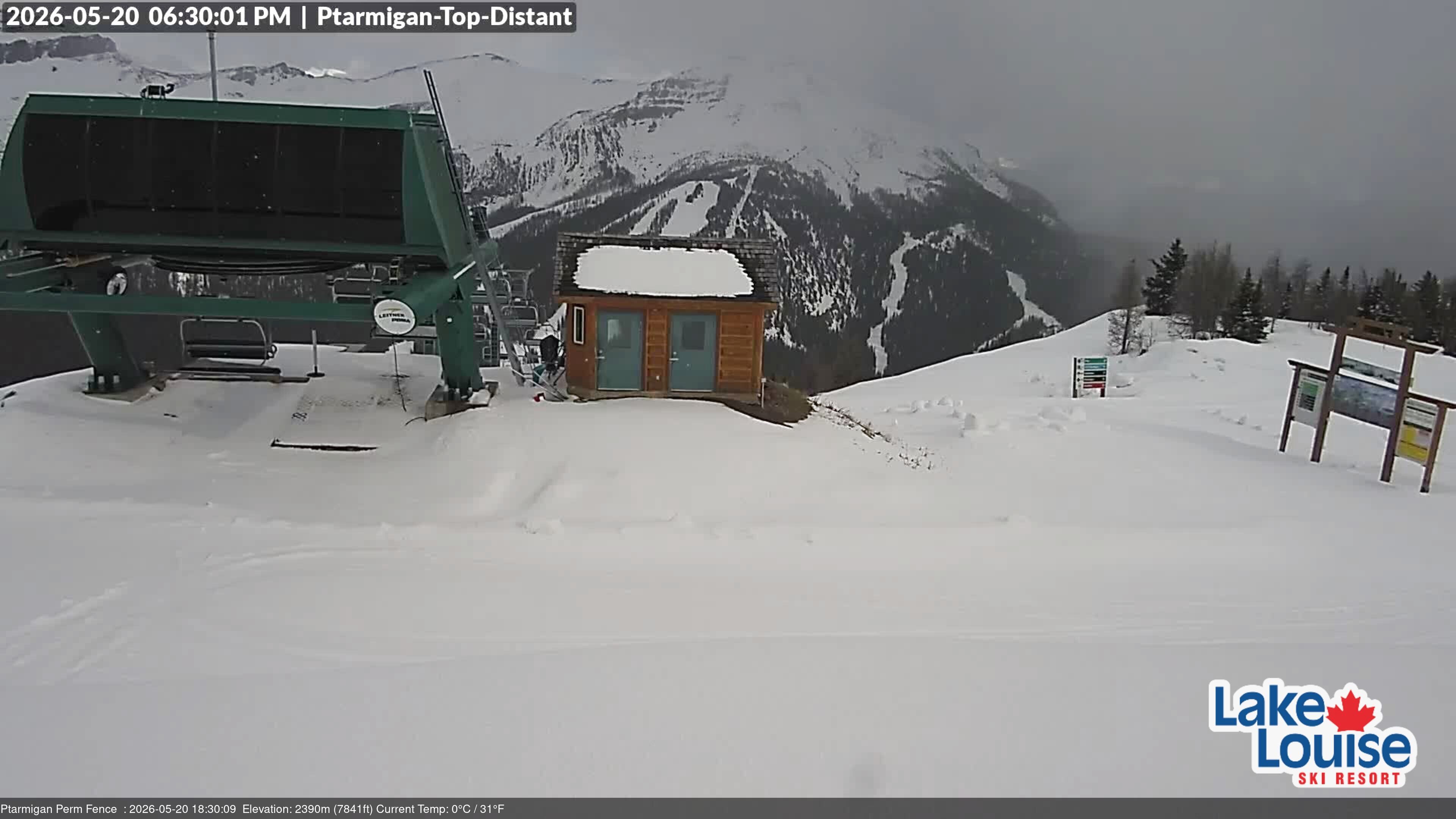 Archived image Webcam Outlook Chateau Lake Louise