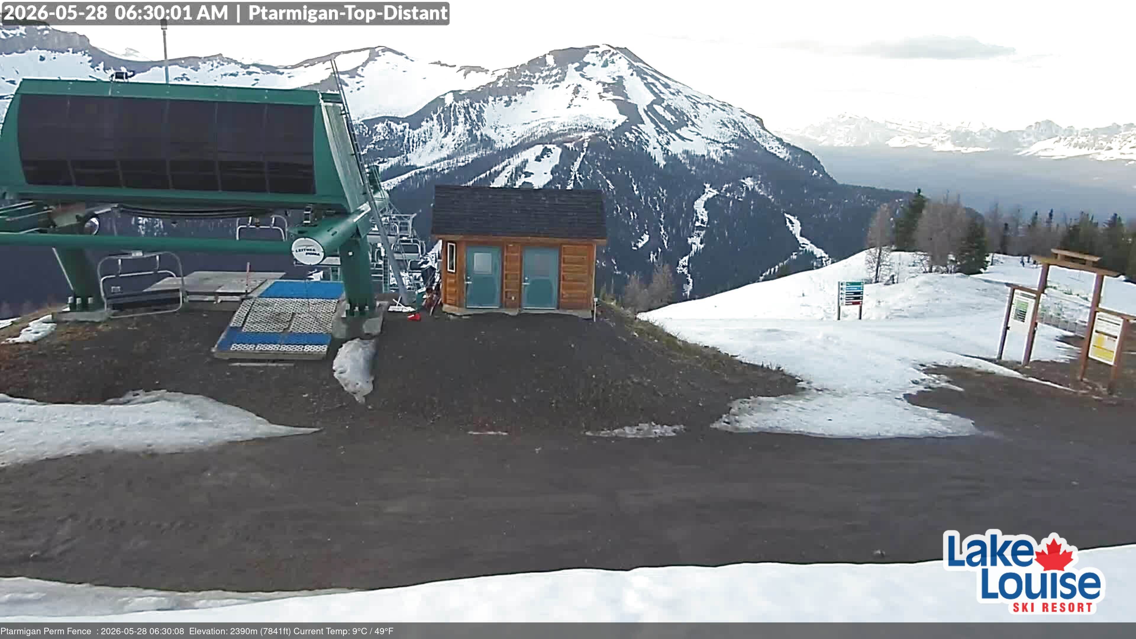Archived image Webcam Outlook Chateau Lake Louise