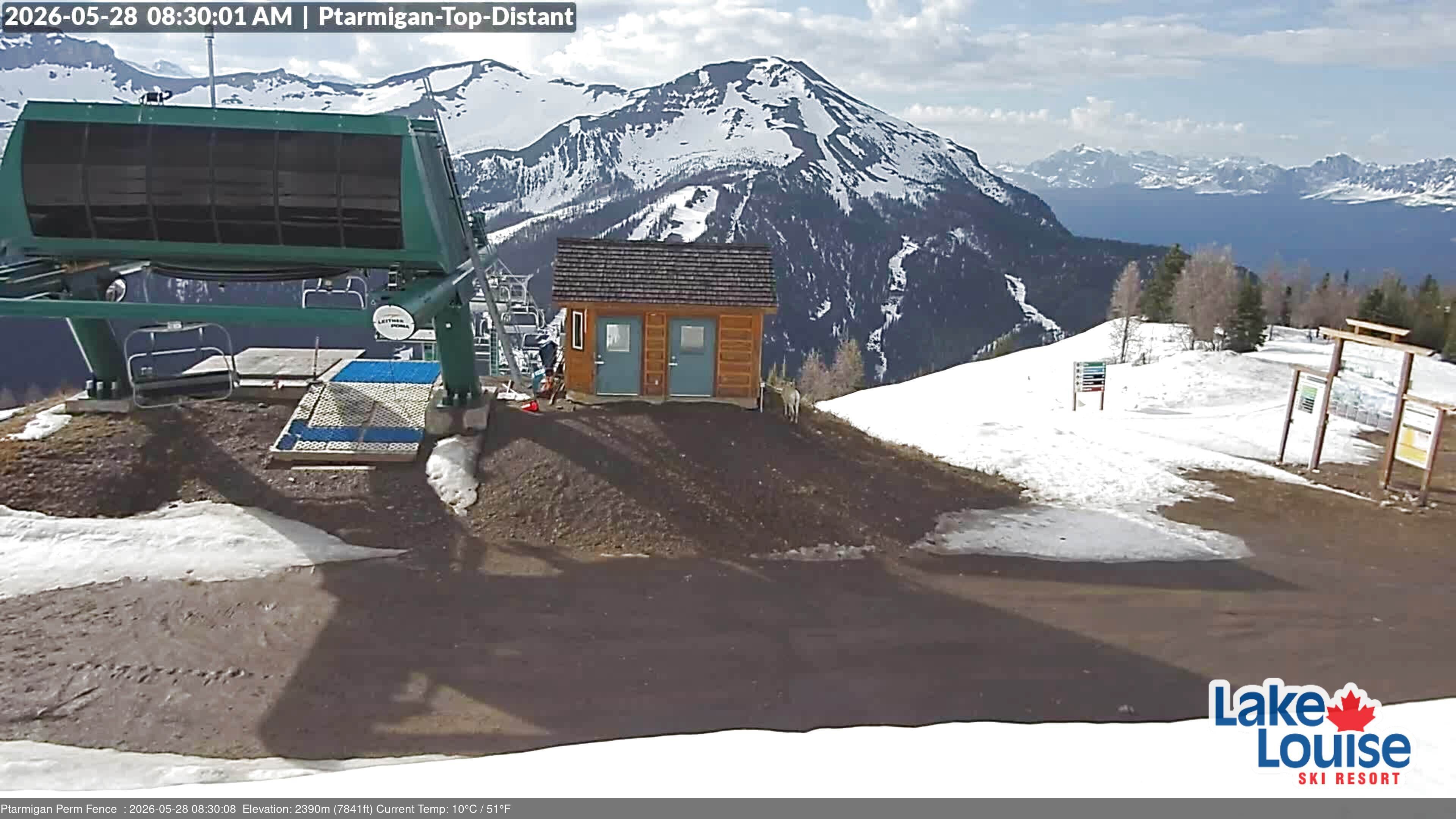 Archived image Webcam Outlook Chateau Lake Louise