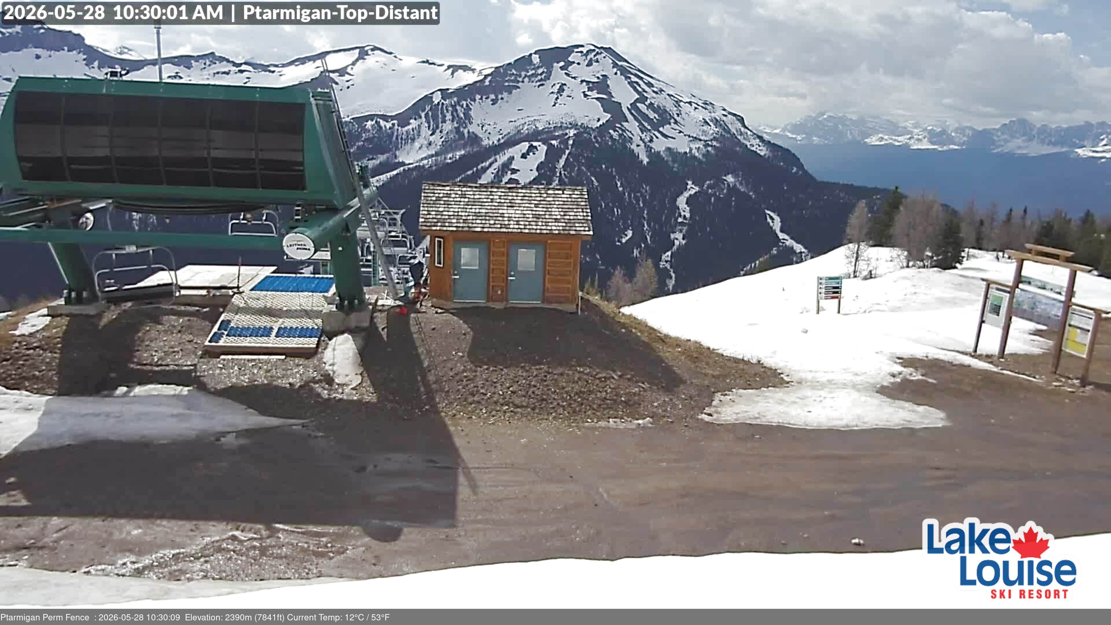Archived image Webcam Outlook Chateau Lake Louise