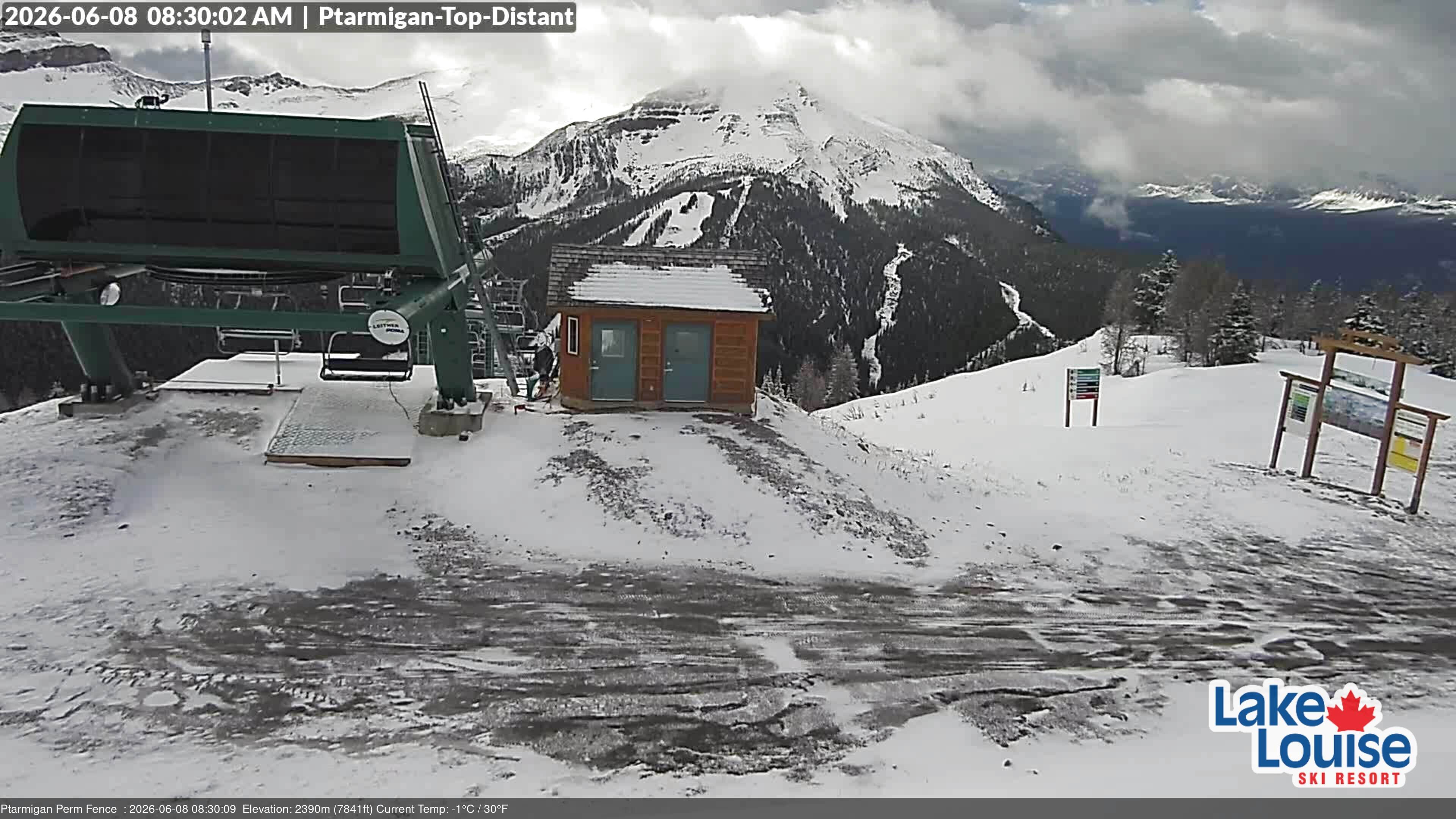 Archiv Foto Webcam Ausblick Chateau Lake Louise