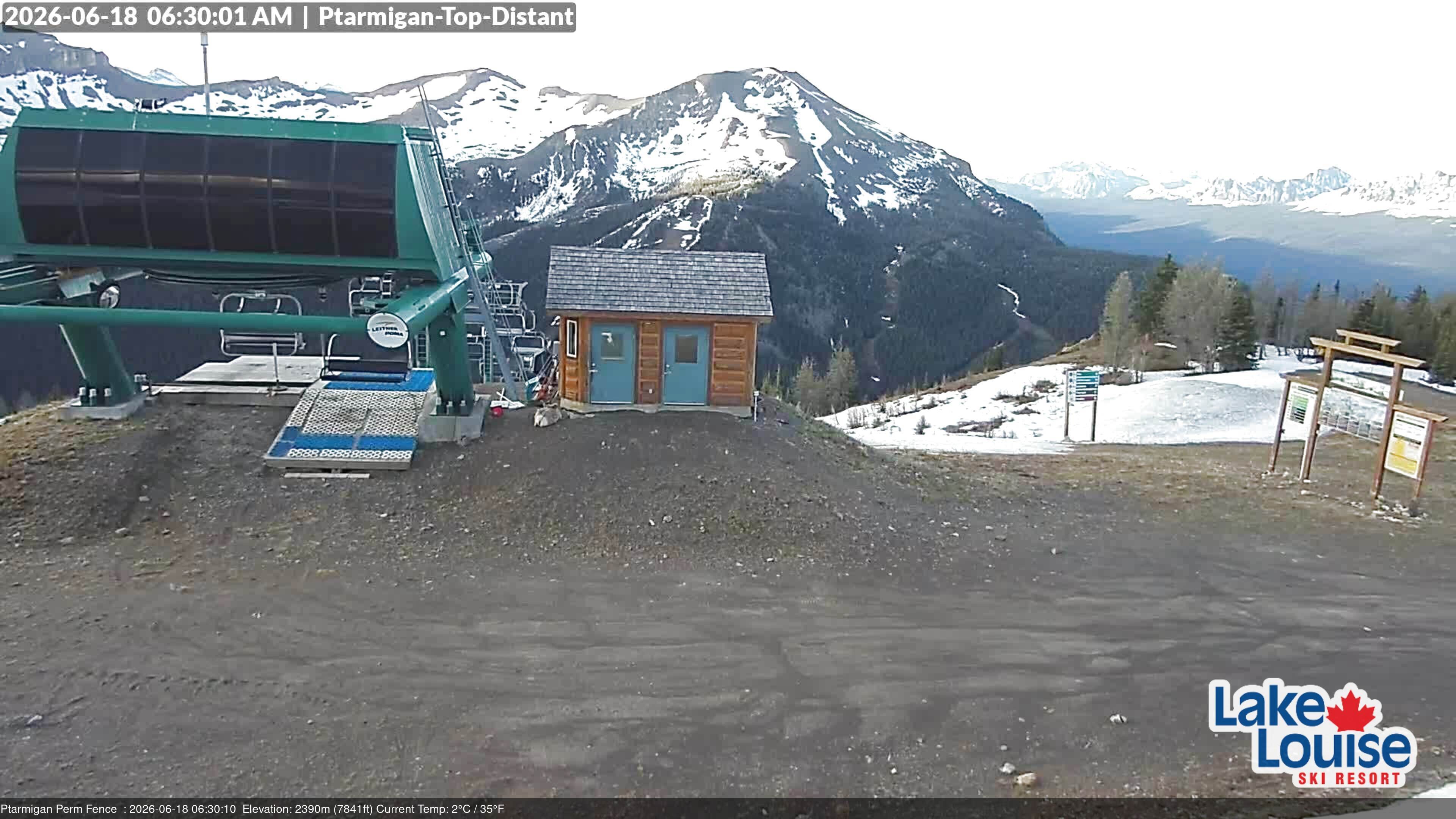 Archived image Webcam Outlook Chateau Lake Louise