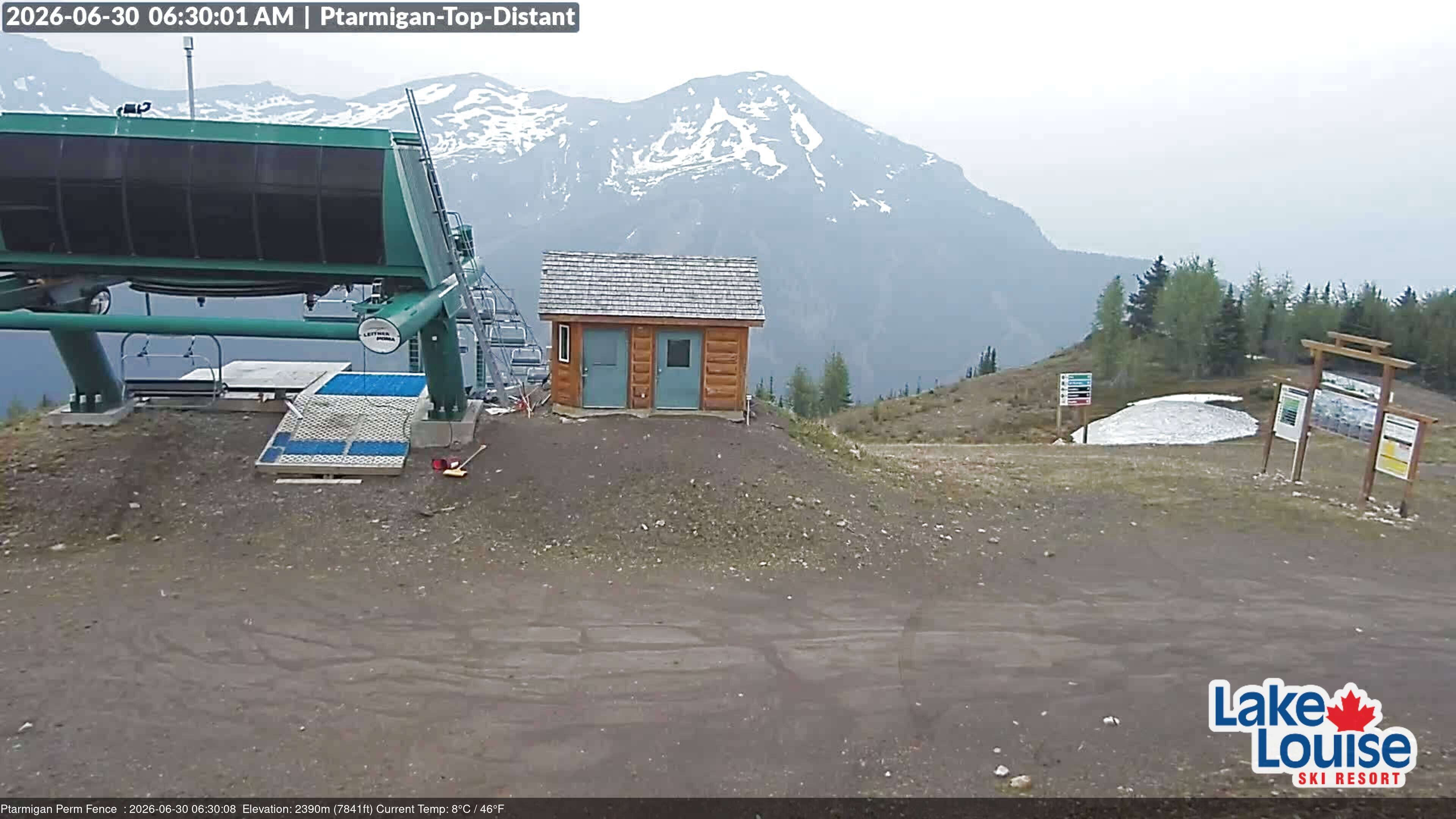 Archived image Webcam Outlook Chateau Lake Louise