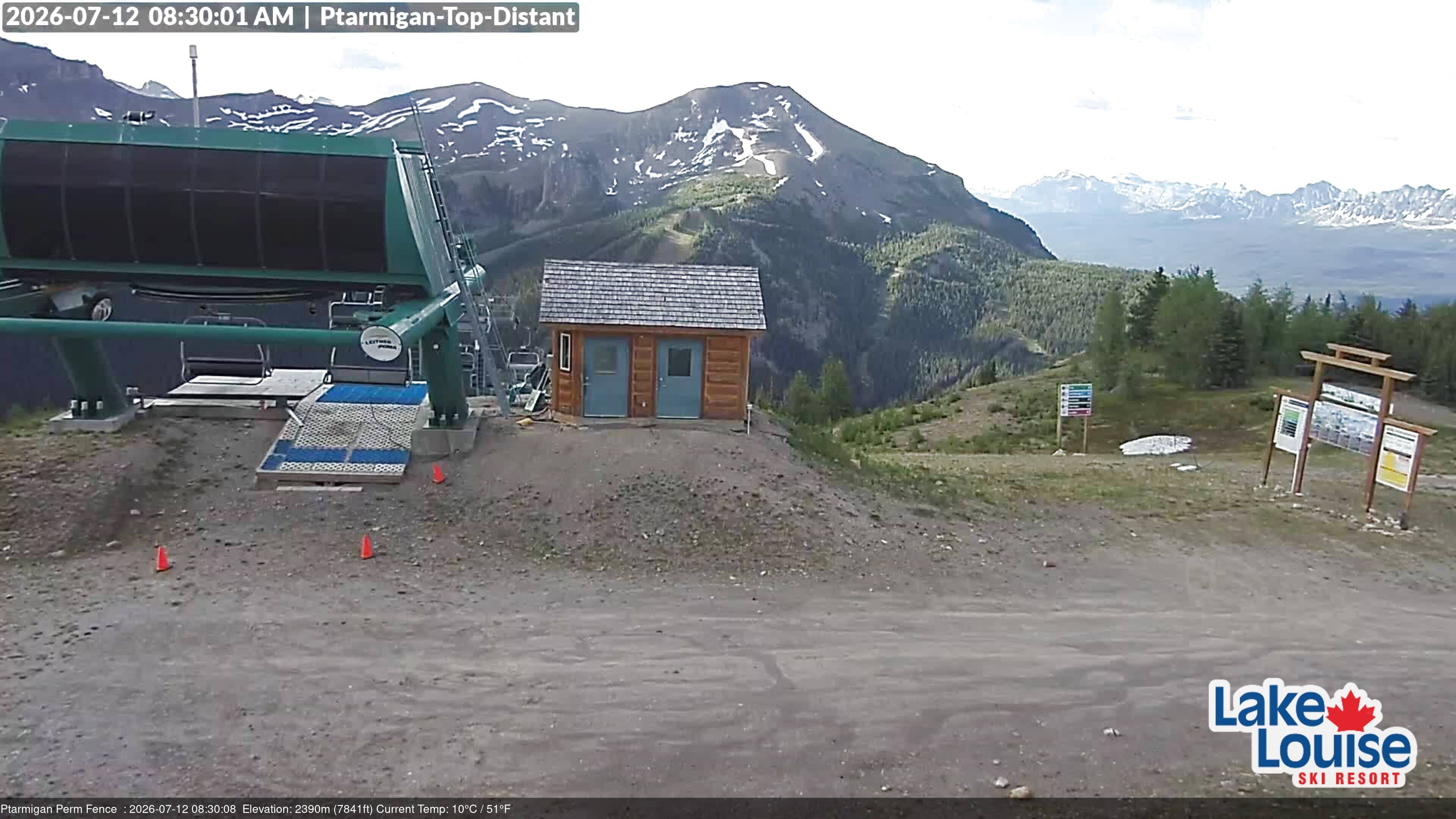 Archiv Foto Webcam Ausblick Chateau Lake Louise