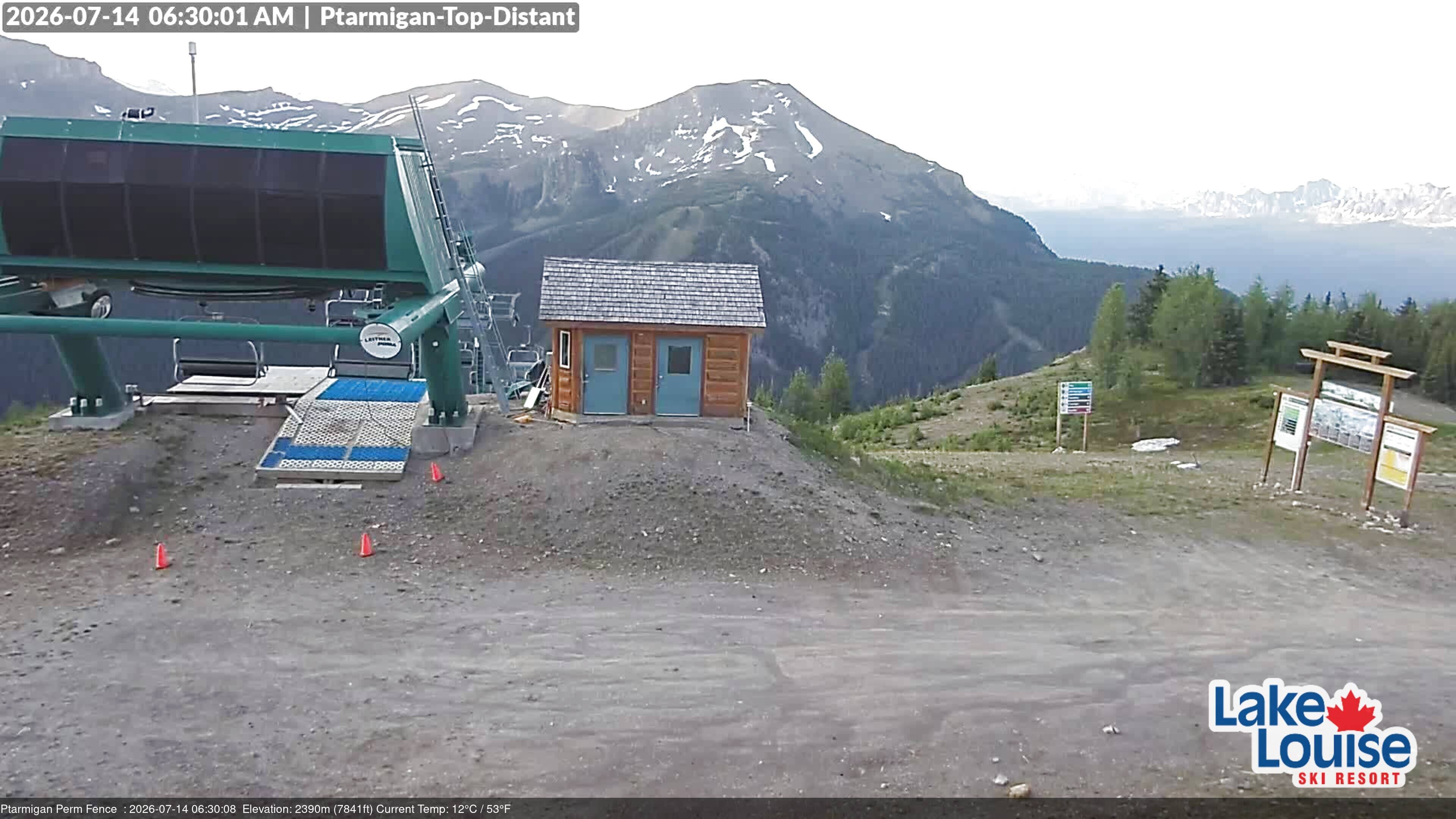 Archived image Webcam Outlook Chateau Lake Louise