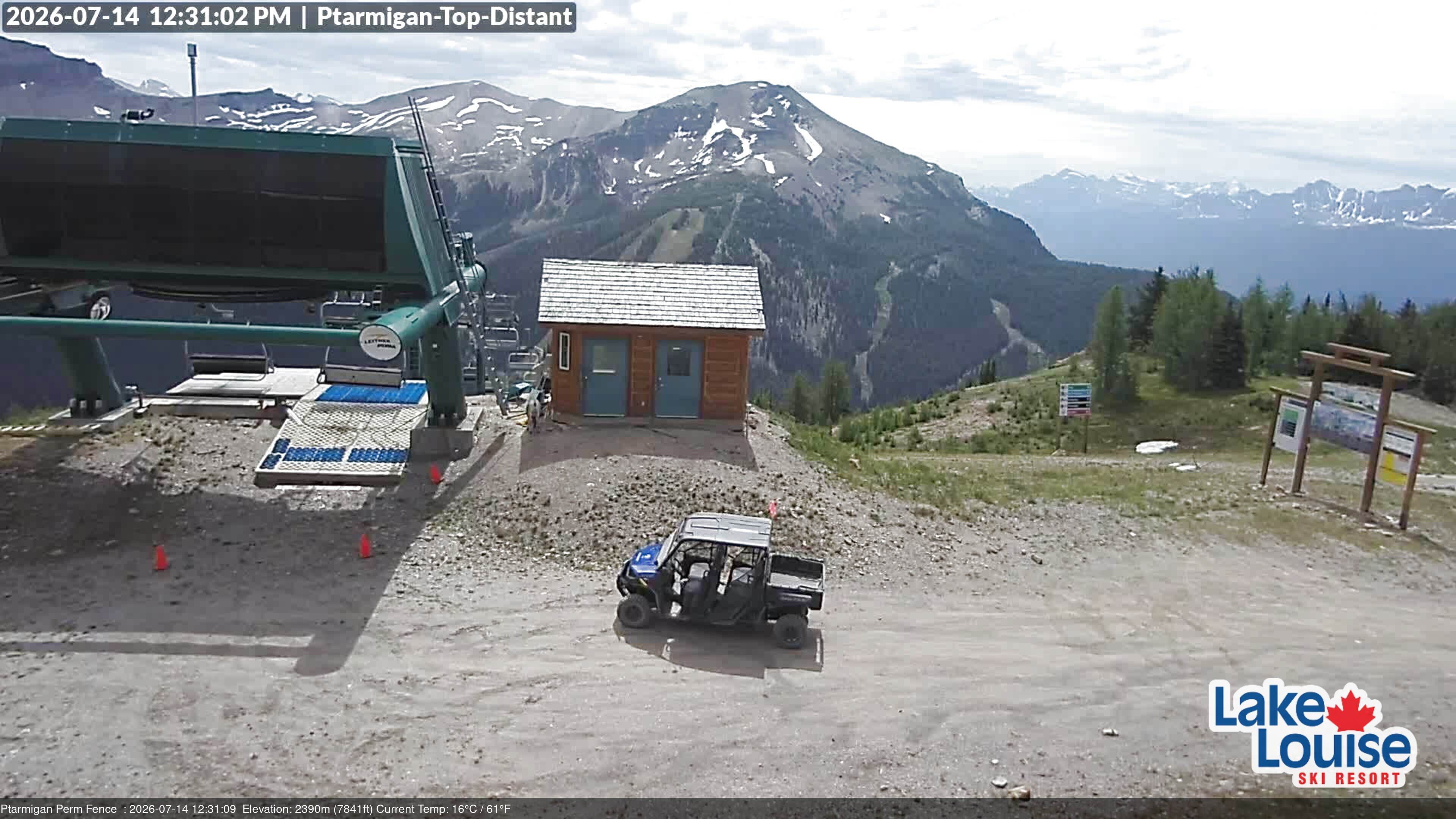 Archived image Webcam Outlook Chateau Lake Louise