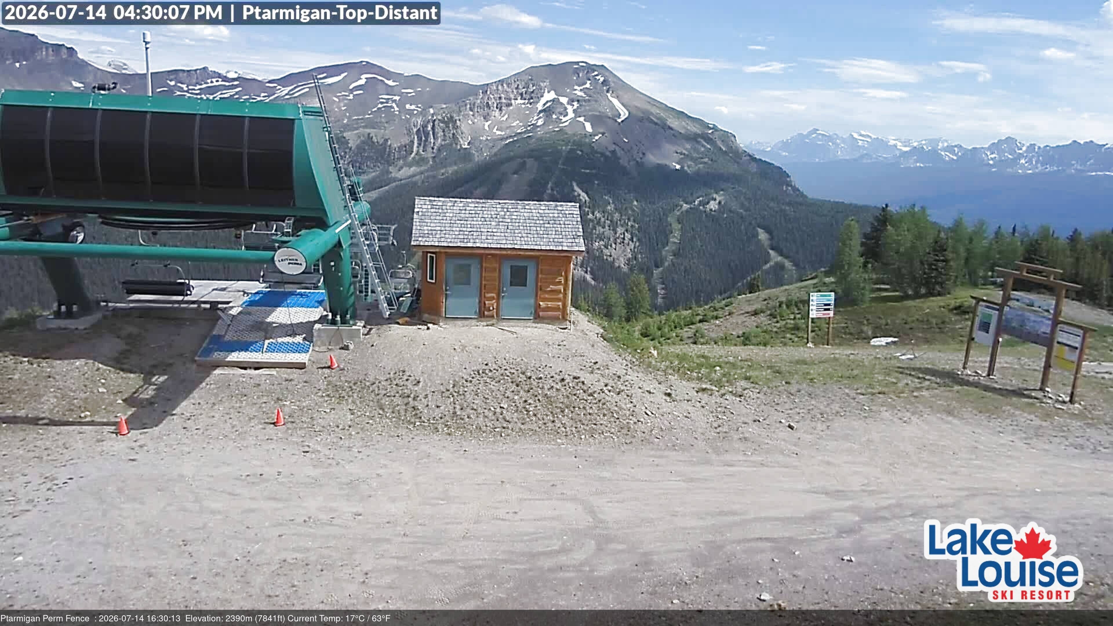 Archived image Webcam Outlook Chateau Lake Louise