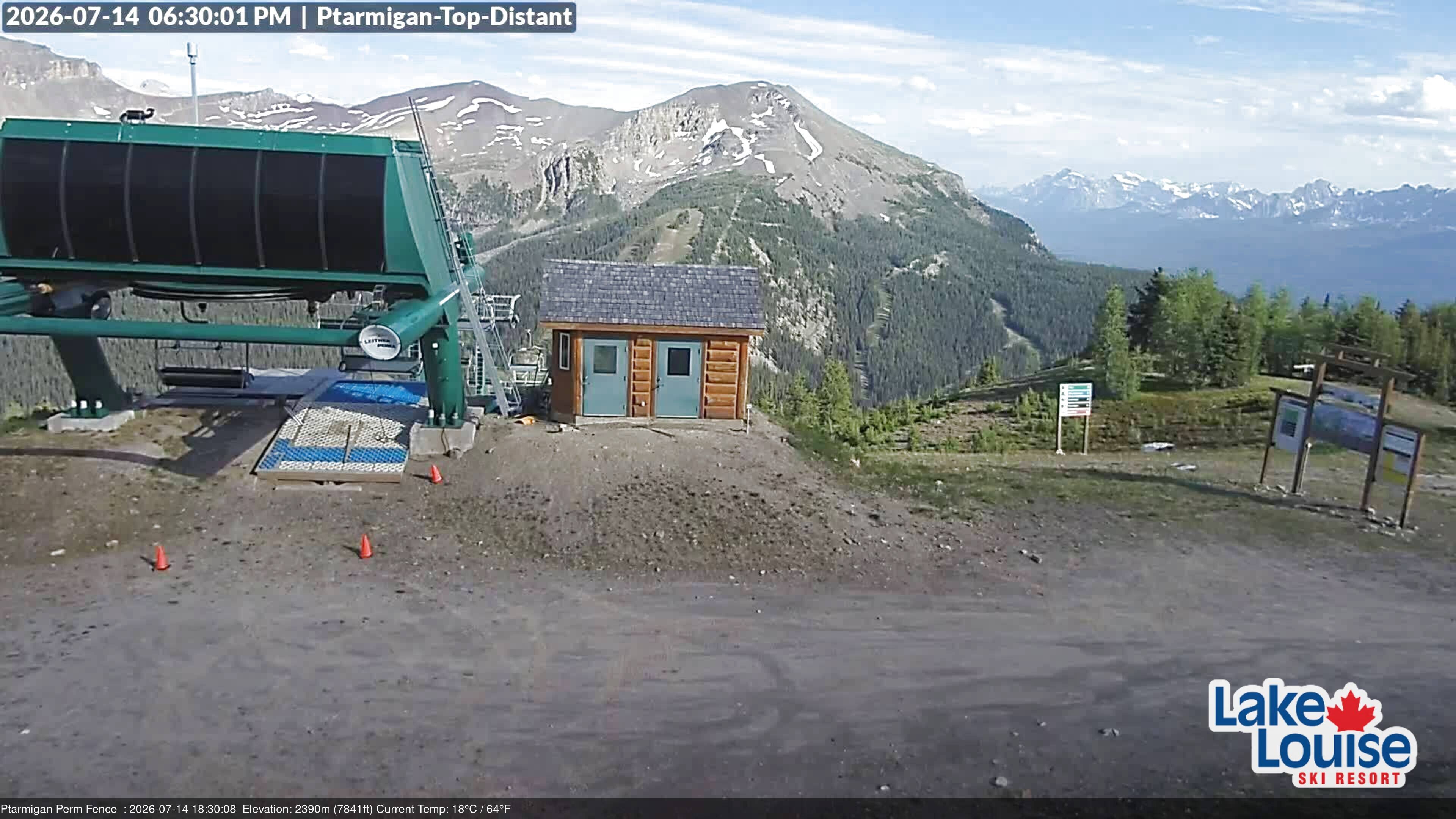 Archived image Webcam Outlook Chateau Lake Louise