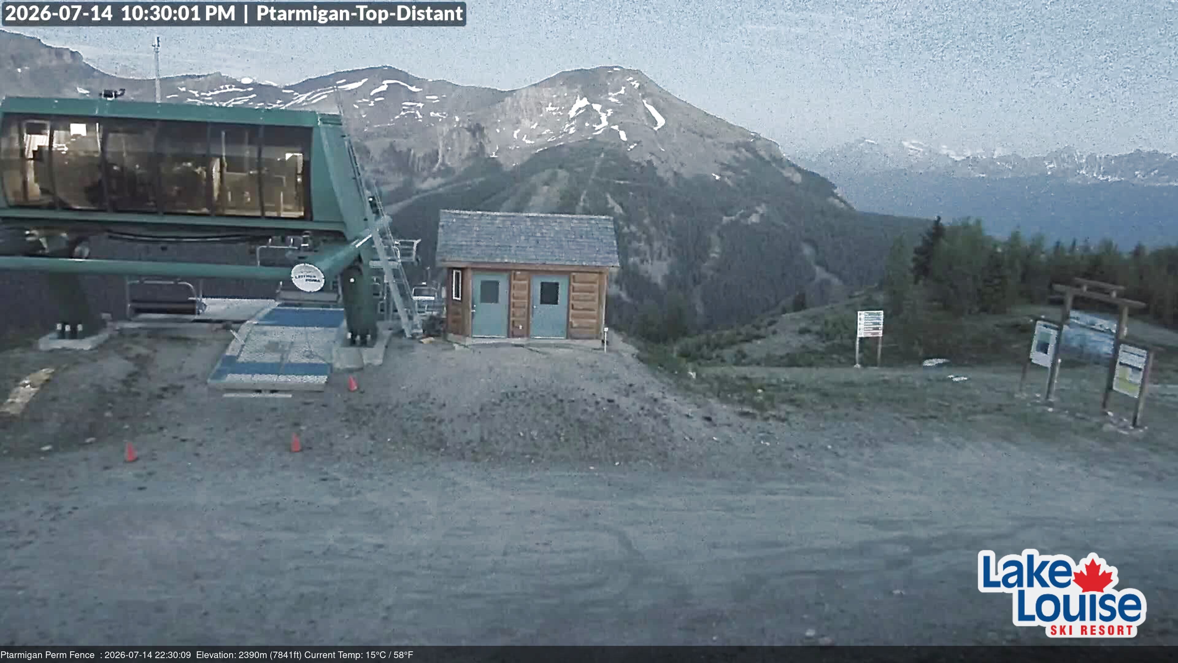 Archived image Webcam Outlook Chateau Lake Louise