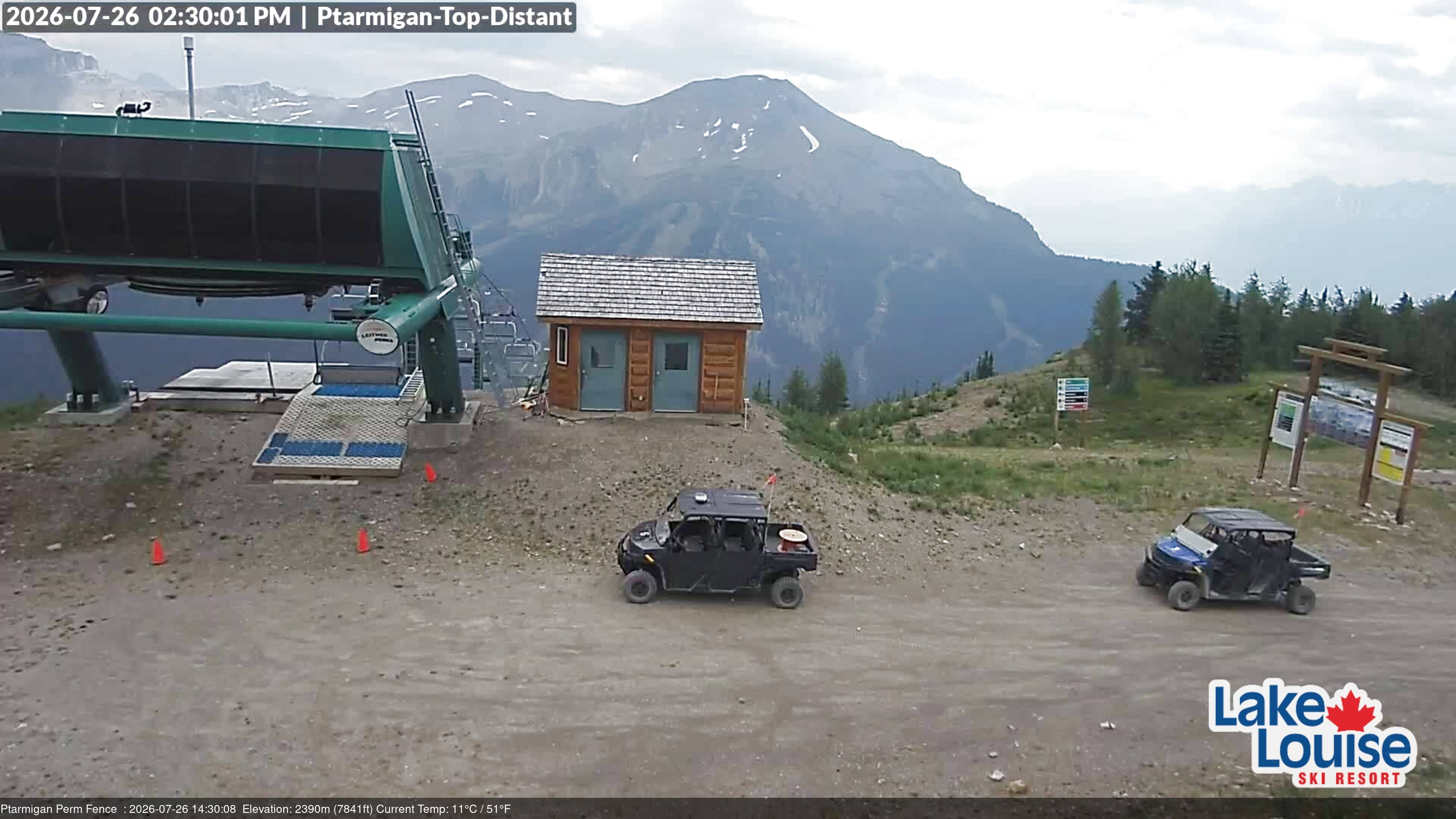 Archived image Webcam Outlook Chateau Lake Louise
