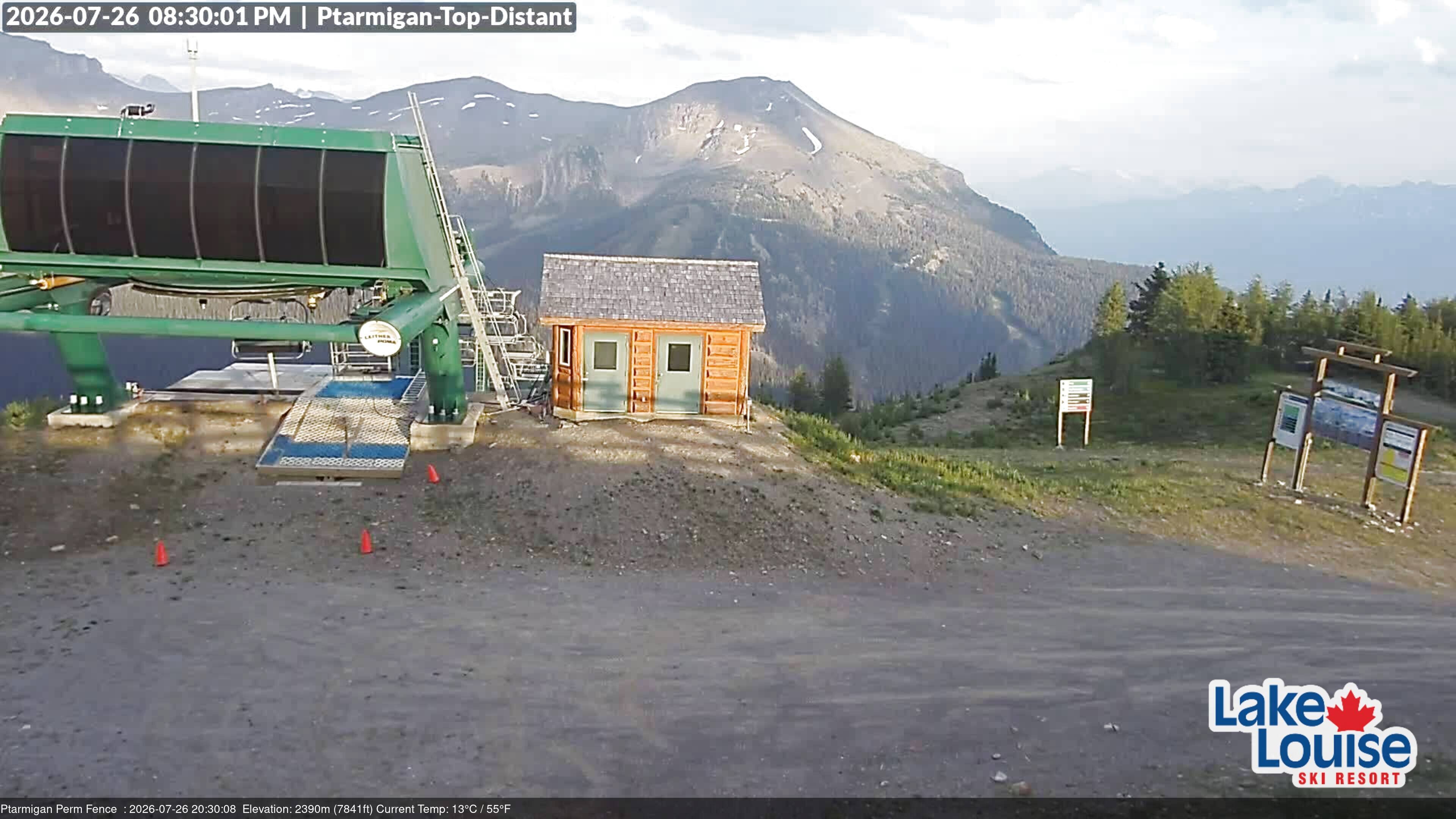 Archived image Webcam Outlook Chateau Lake Louise