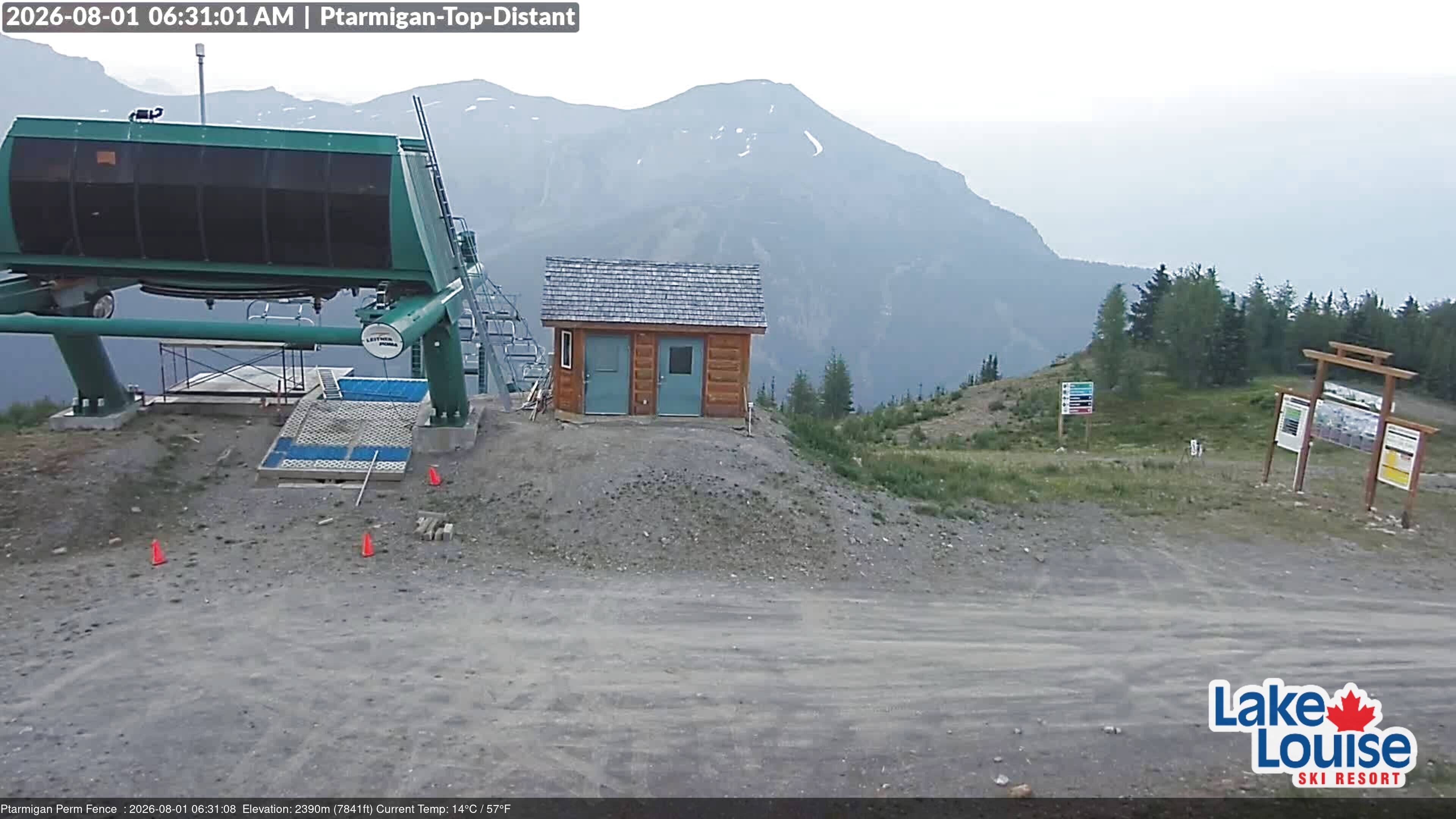Archived image Webcam Outlook Chateau Lake Louise