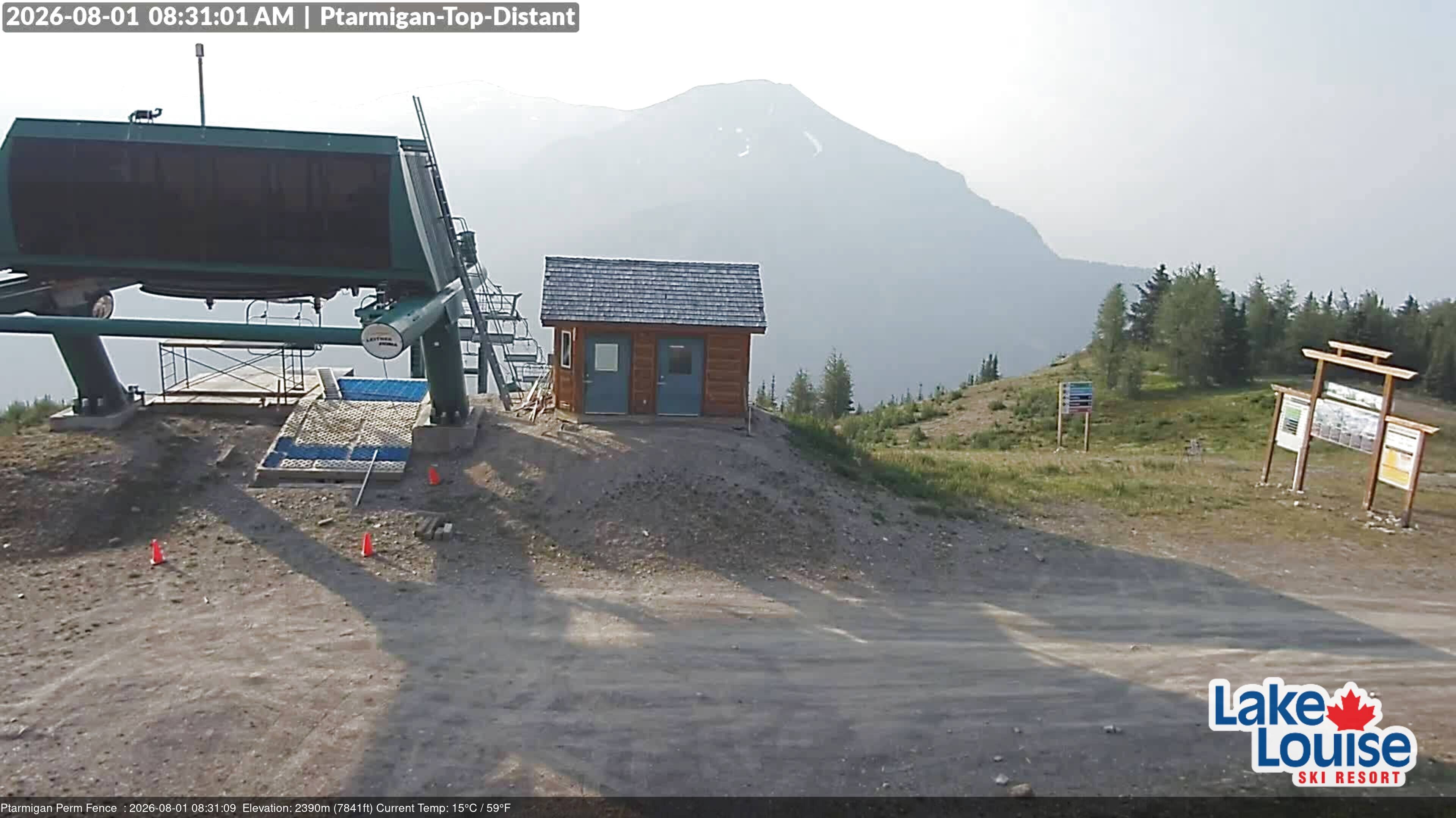 Archived image Webcam Outlook Chateau Lake Louise