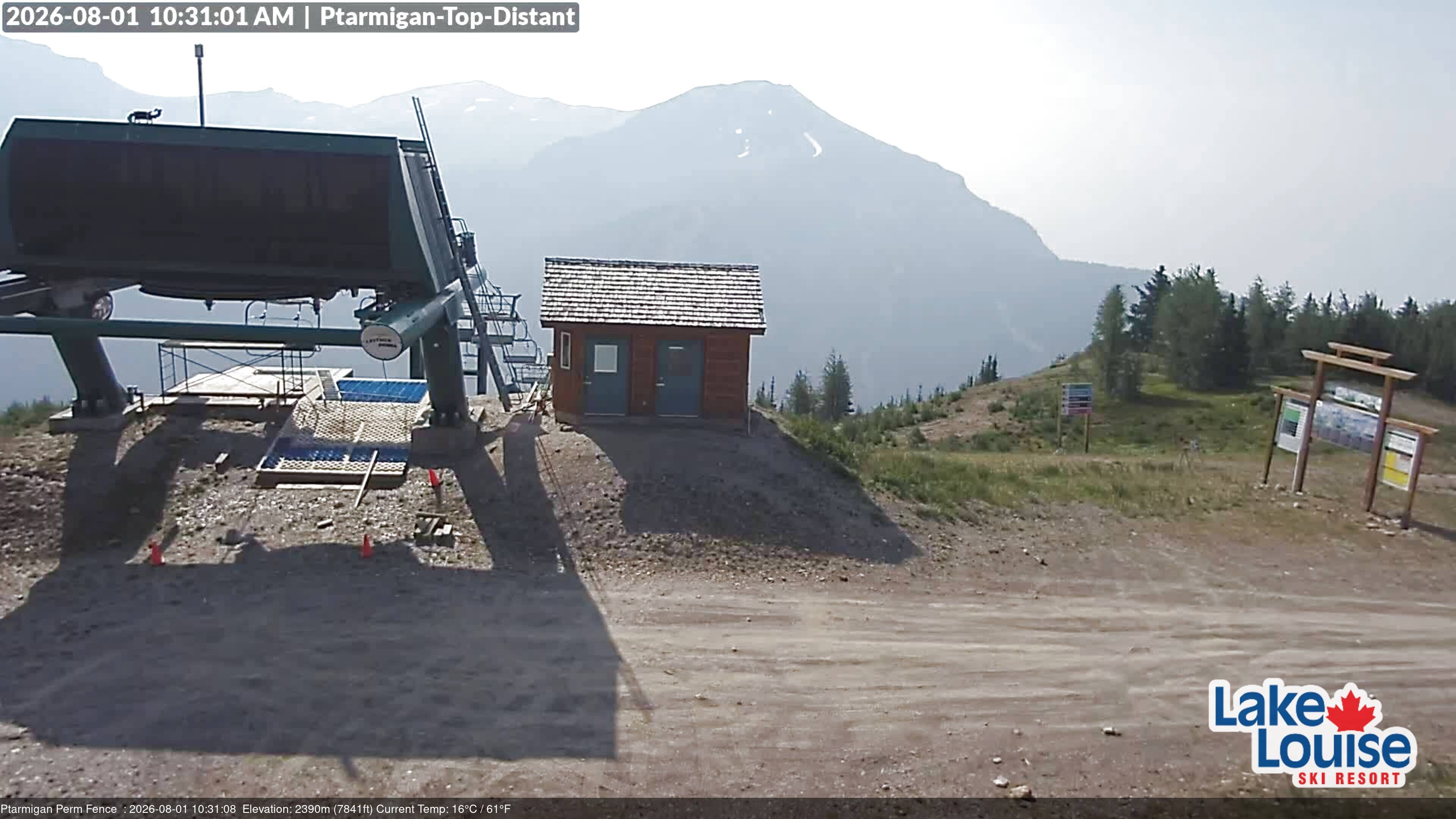Archived image Webcam Outlook Chateau Lake Louise