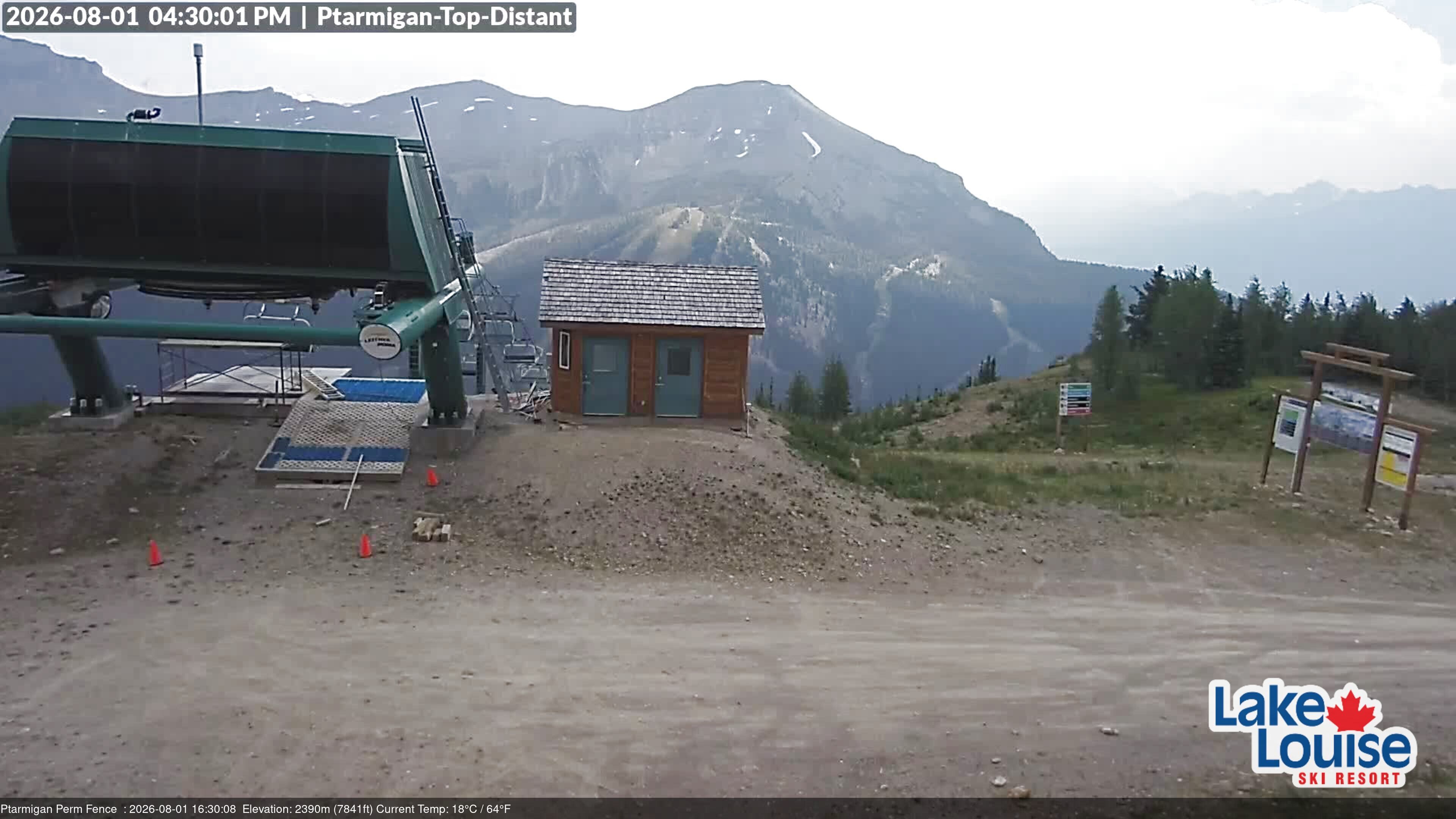 Archived image Webcam Outlook Chateau Lake Louise