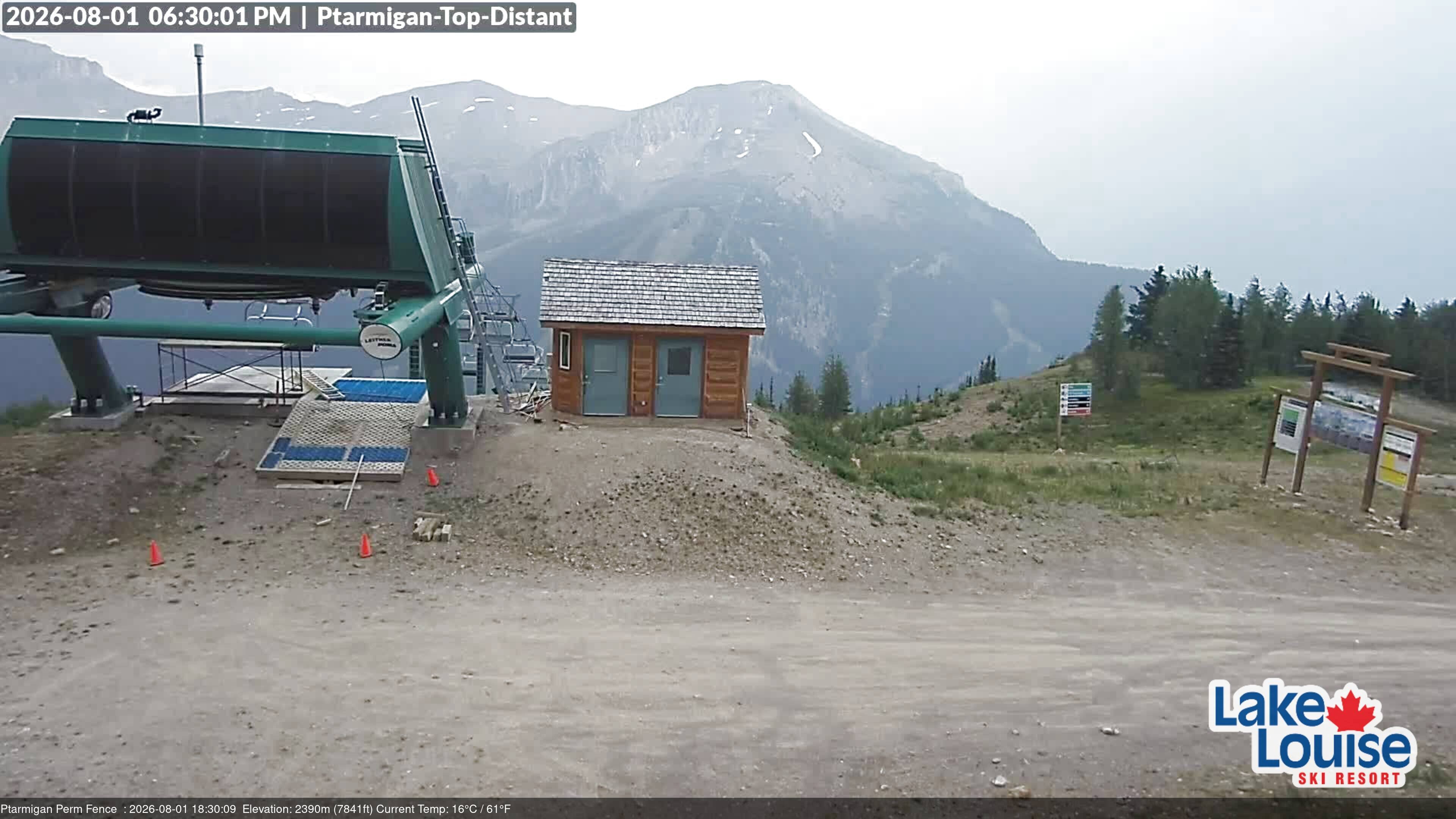 Archived image Webcam Outlook Chateau Lake Louise