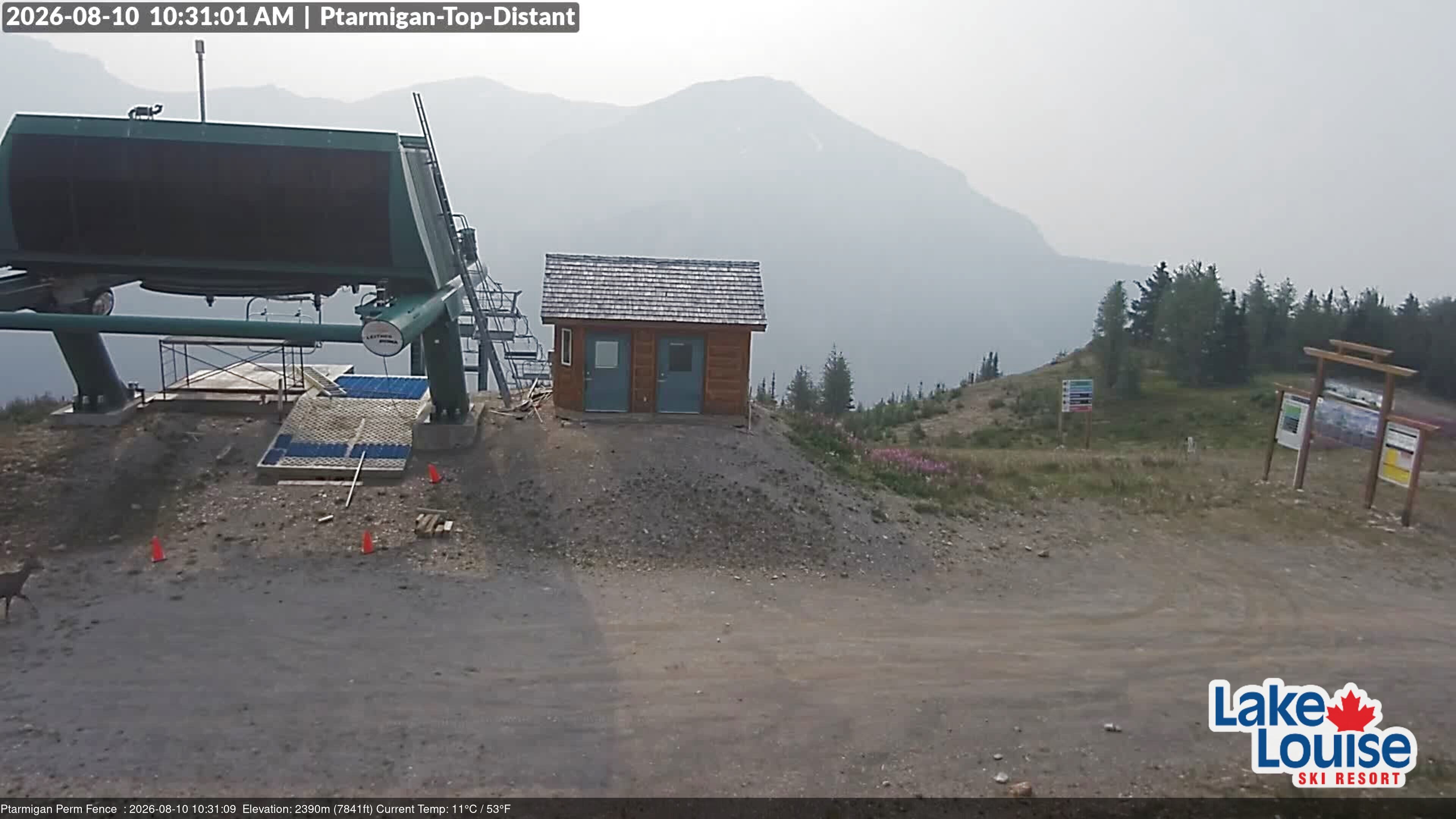 Archived image Webcam Outlook Chateau Lake Louise