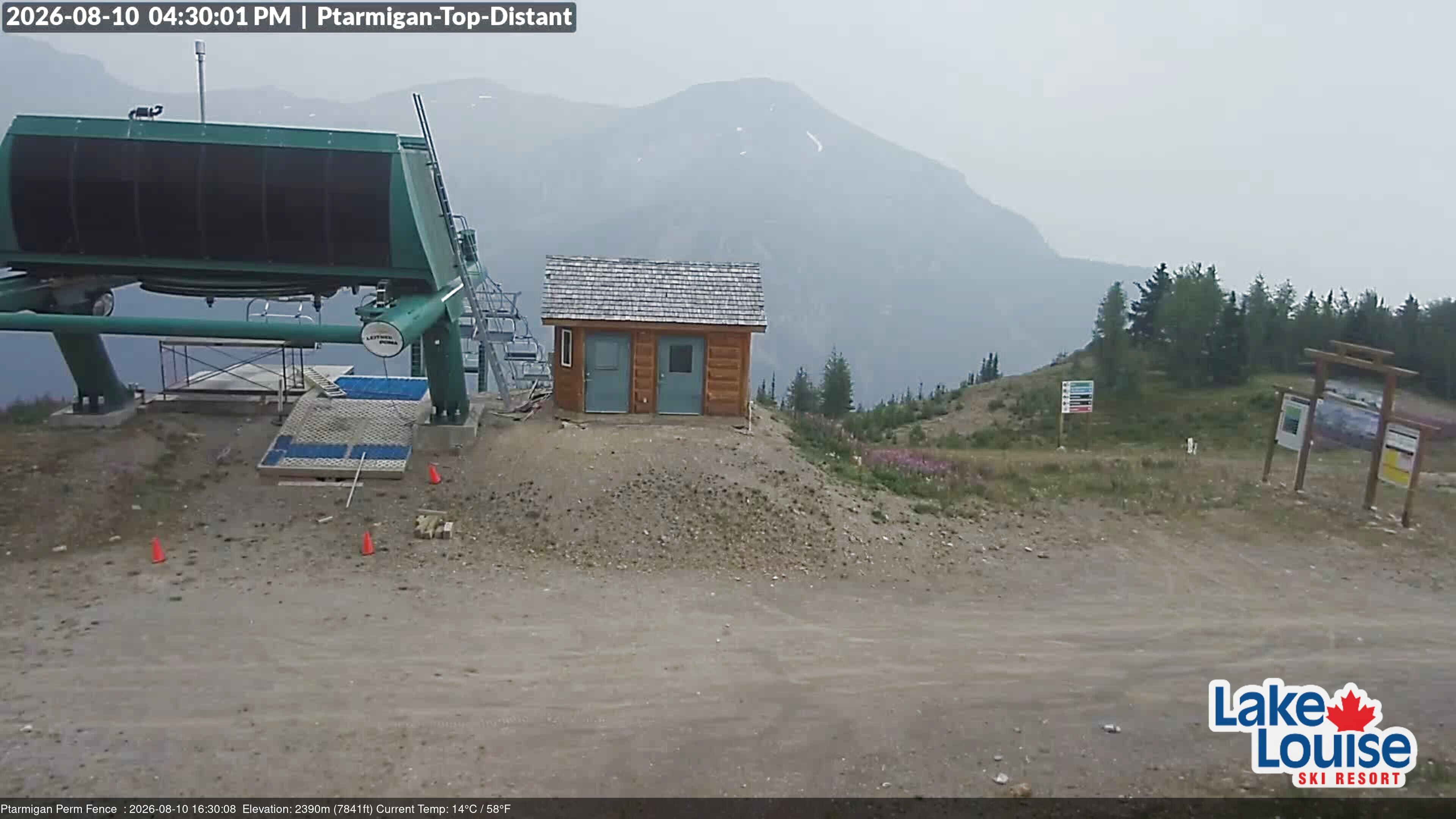 Archived image Webcam Outlook Chateau Lake Louise