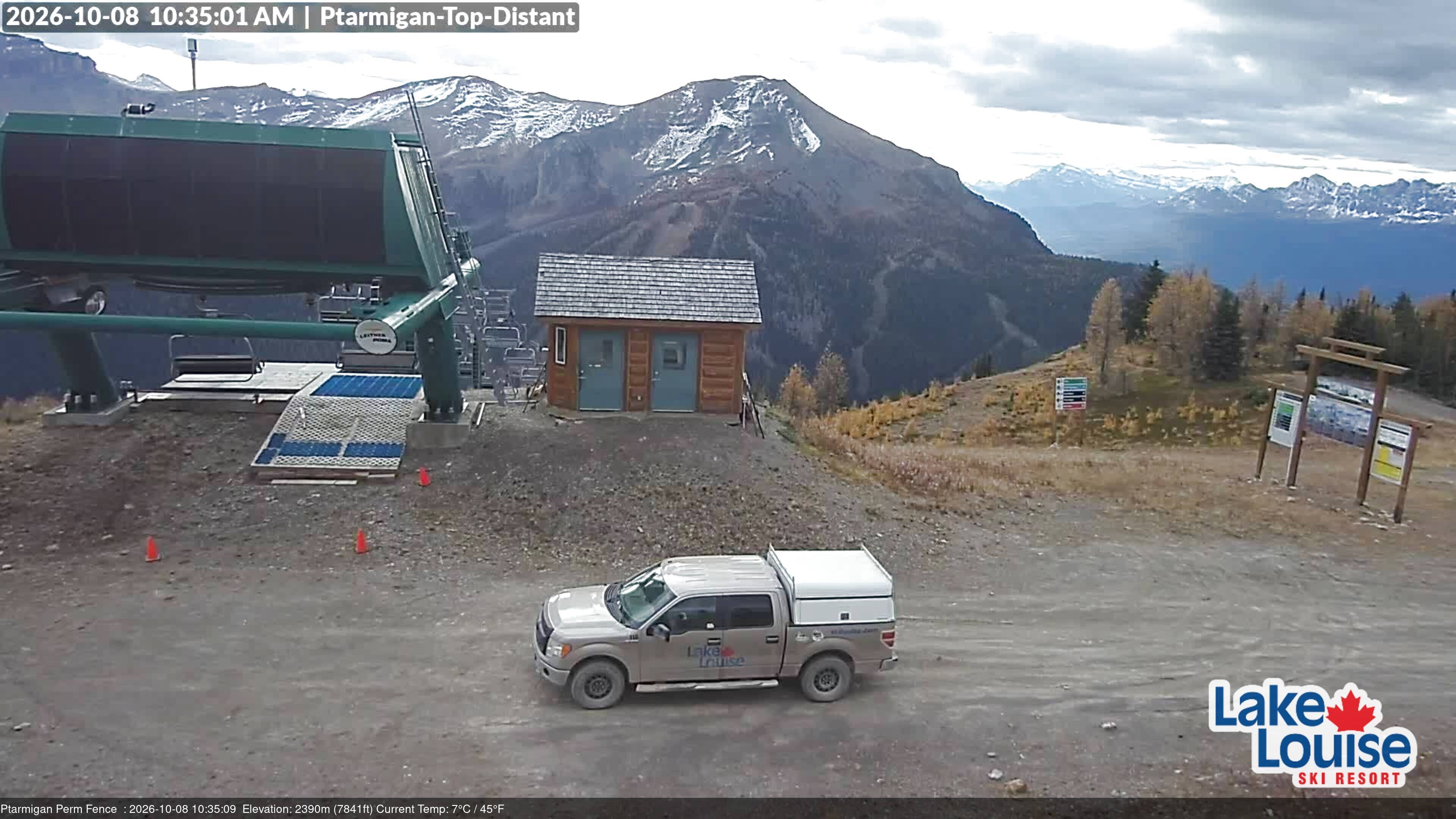 Archived image Webcam Outlook Chateau Lake Louise