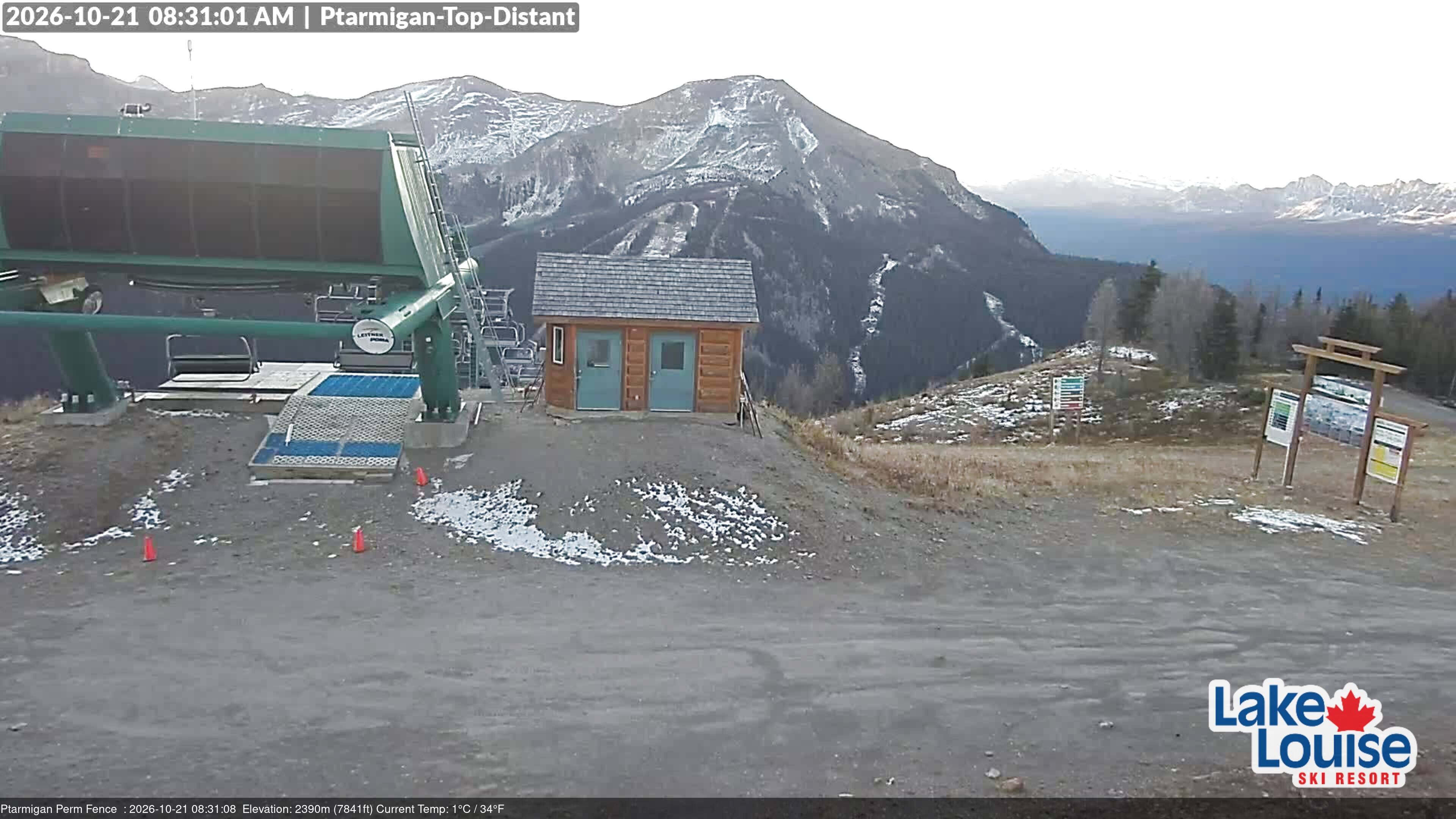 Archived image Webcam Outlook Chateau Lake Louise