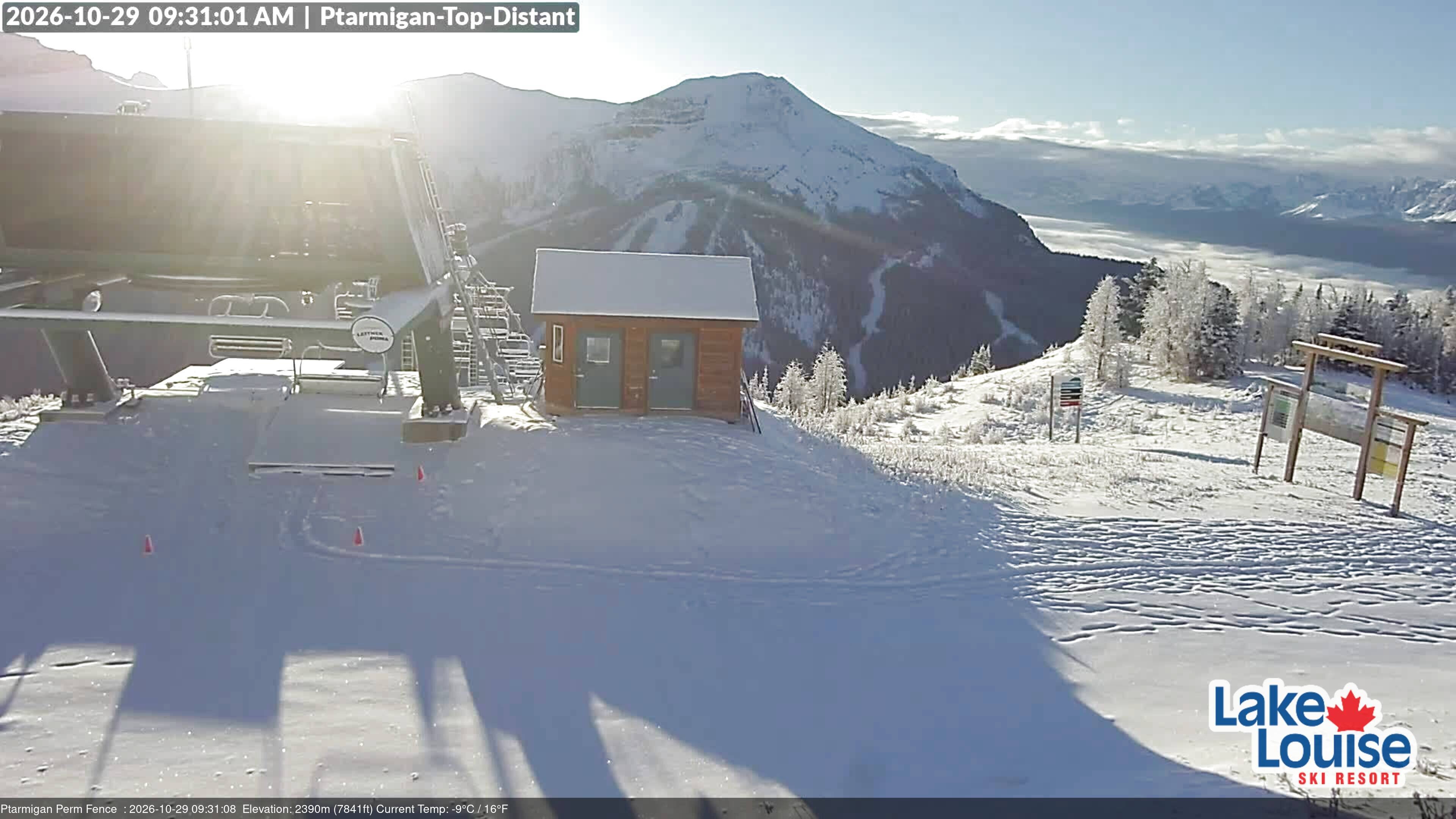Archived image Webcam Outlook Chateau Lake Louise