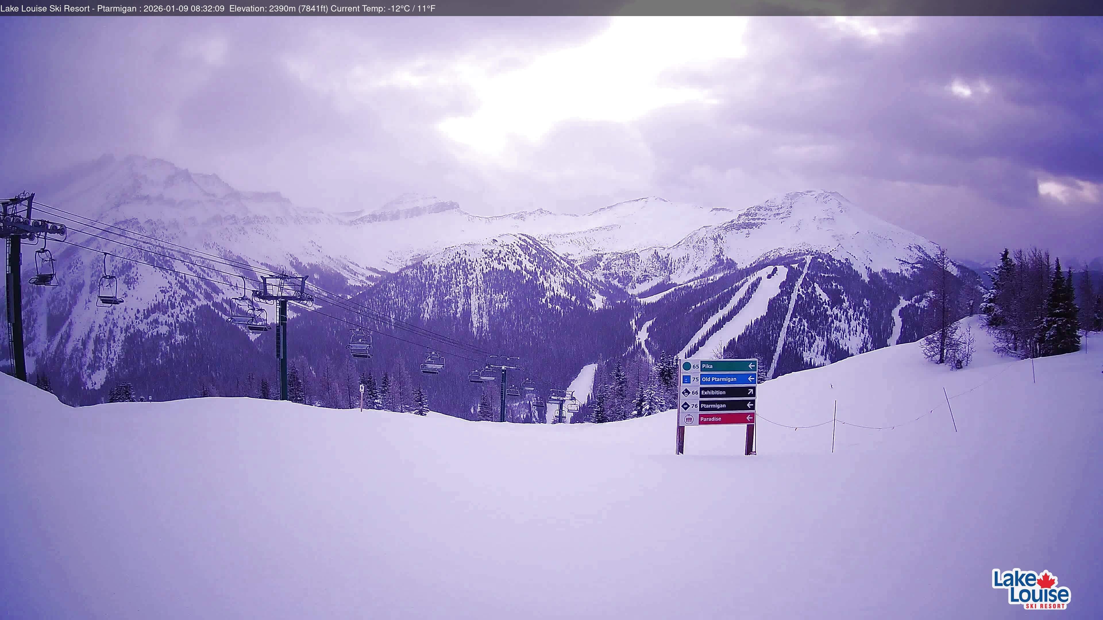 Archived image Webcam Lift Ptarmigan Panorama